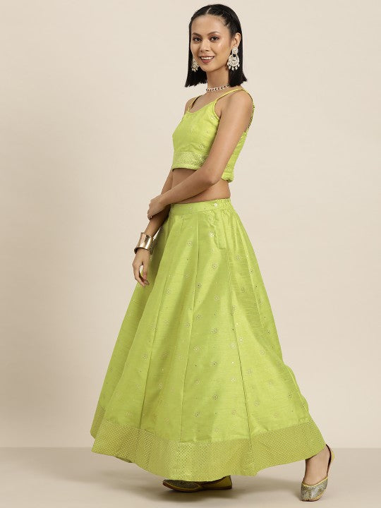 Embellished Ready to Wear Lehenga & Blouse With Dupatta