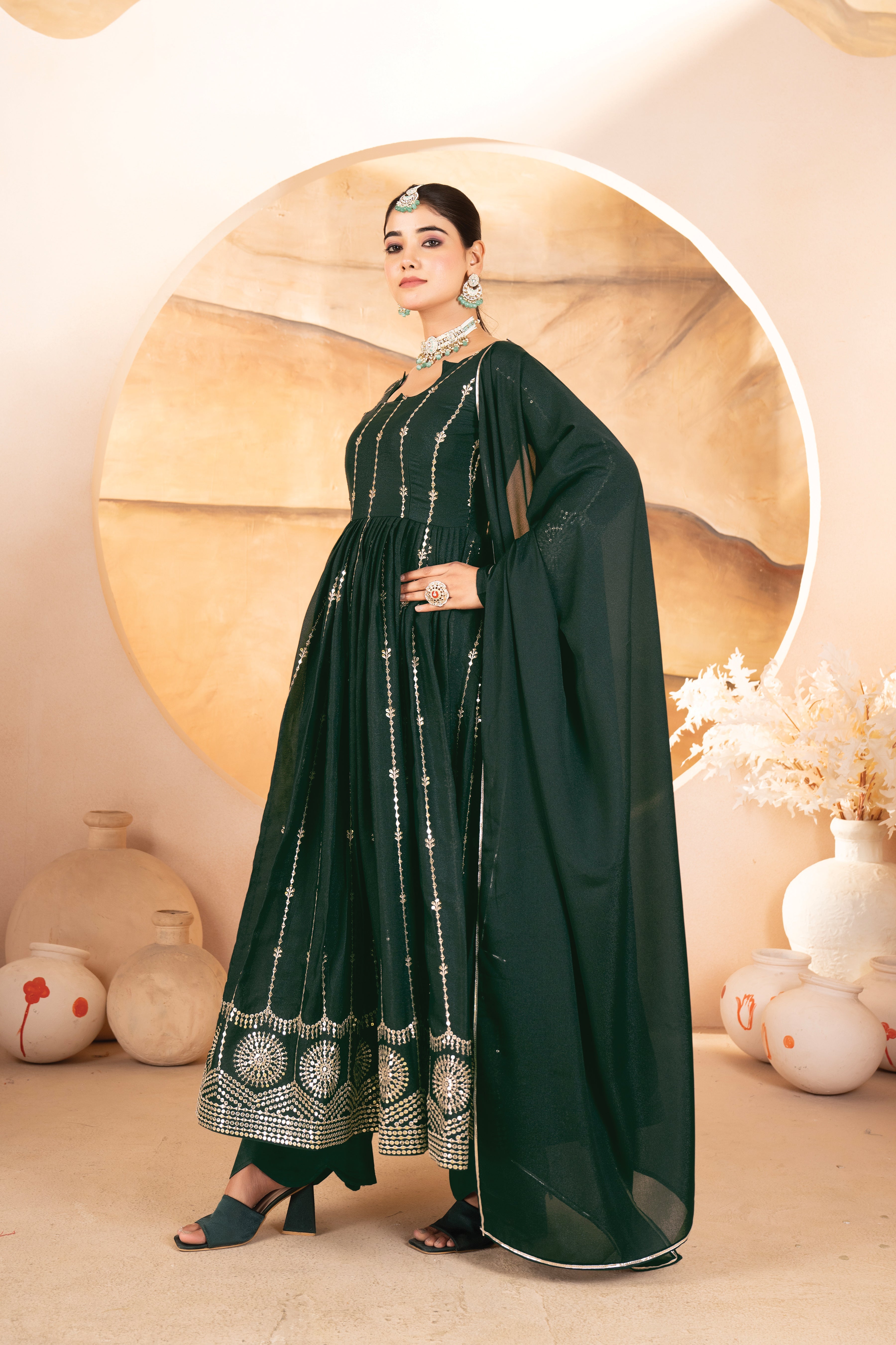 Gauri's New Trendy Anarkali Suit Set