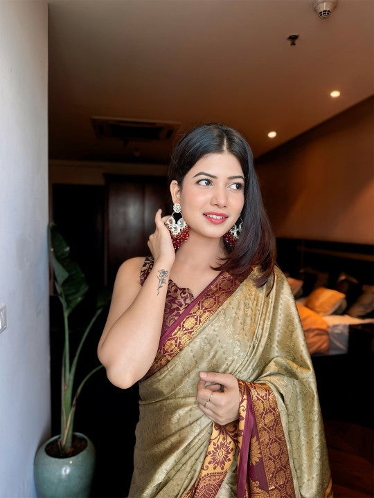 Zari Woven Tassel Saree