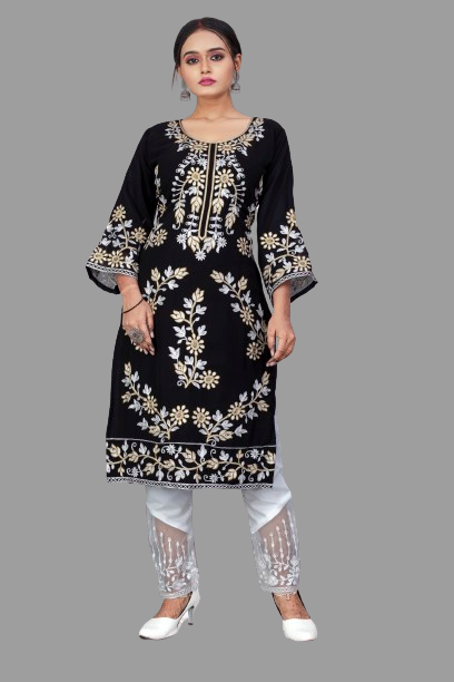 SNIZVI | EMBROIDERY KURTA WITH PALAZZO