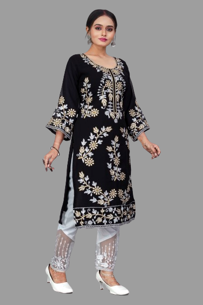 SNIZVI | EMBROIDERY KURTA WITH PALAZZO