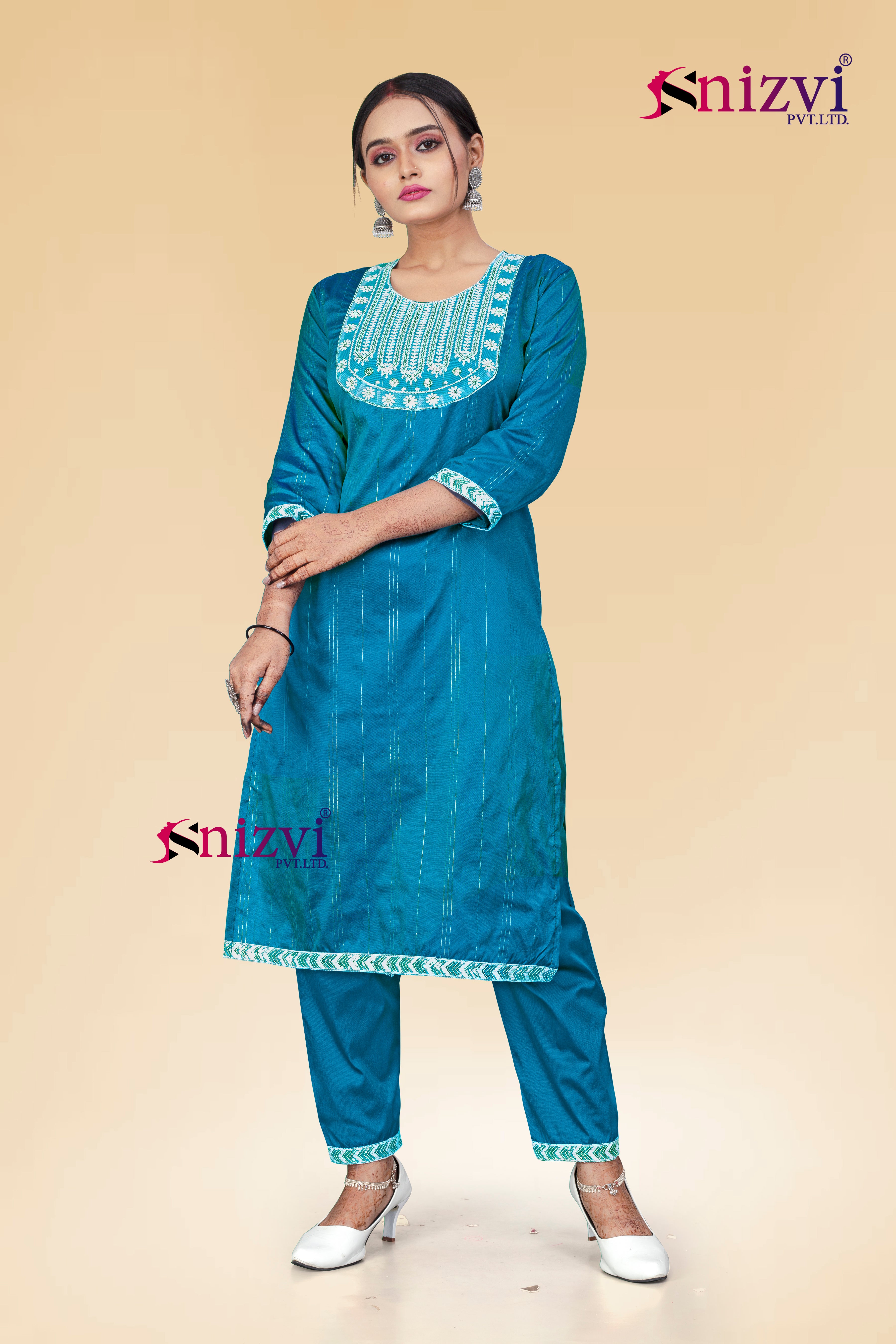 SNIZVI | ART SILK KURTA PAIR