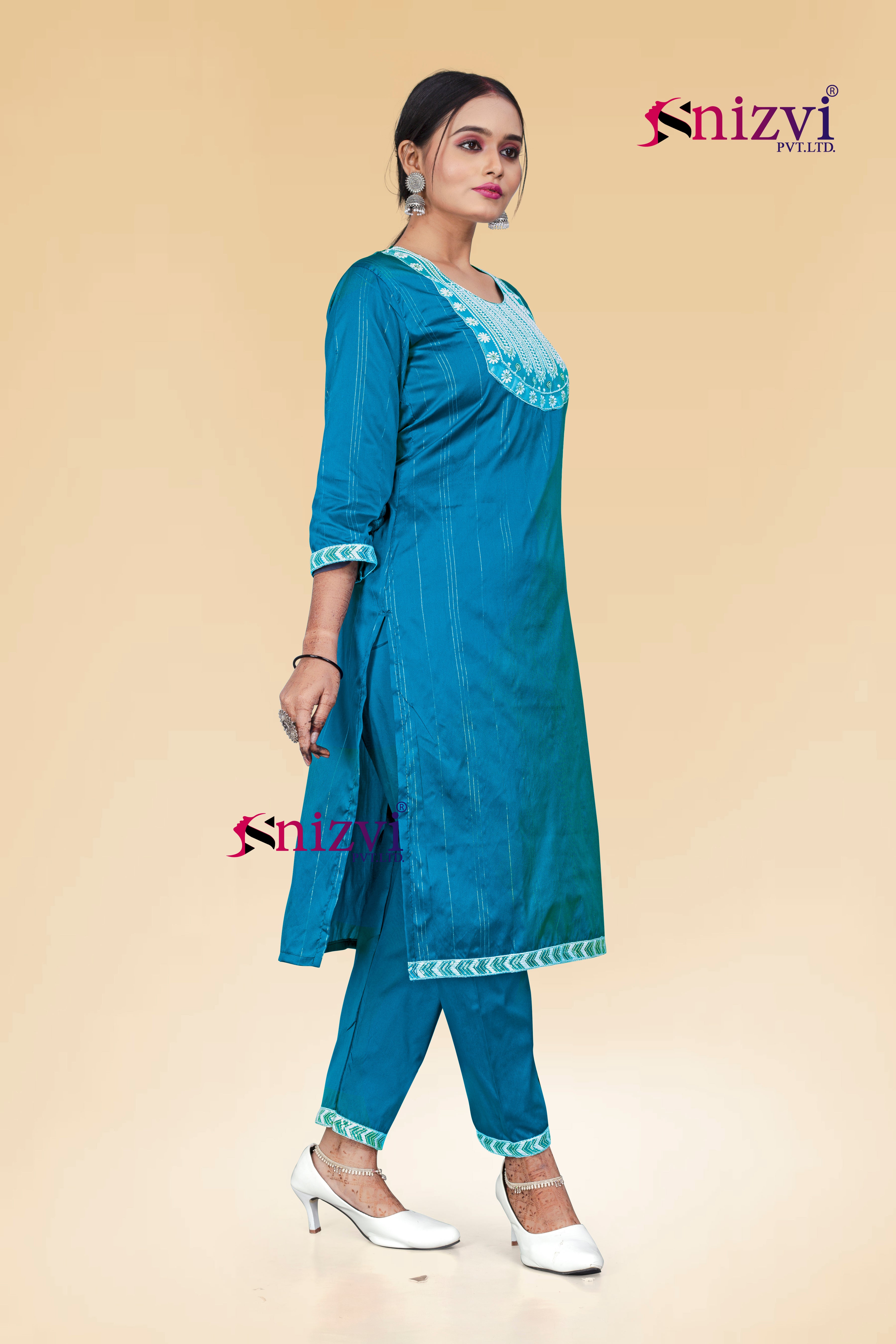 SNIZVI | ART SILK KURTA PAIR