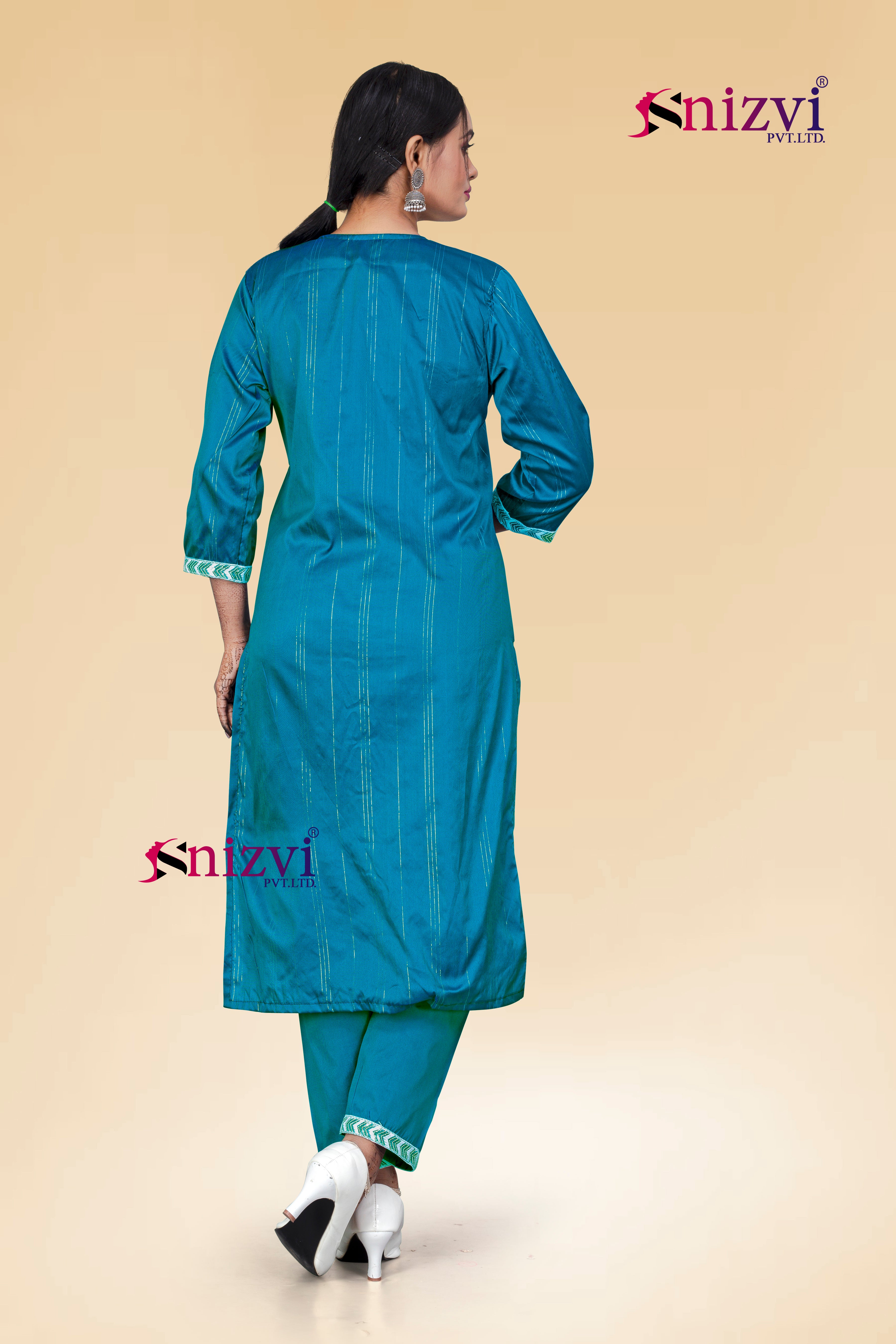 SNIZVI | ART SILK KURTA PAIR