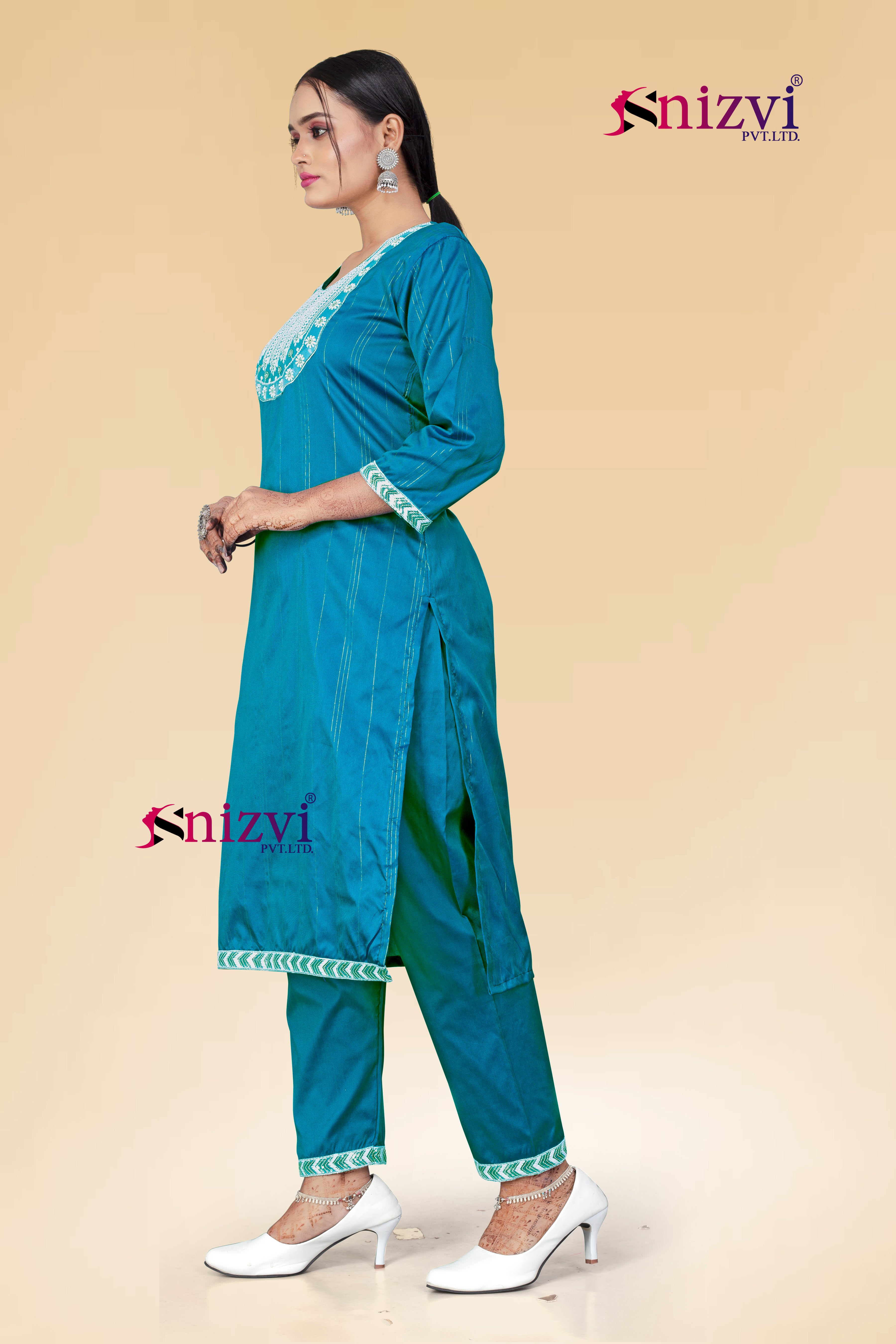 SNIZVI | ART SILK KURTA PAIR