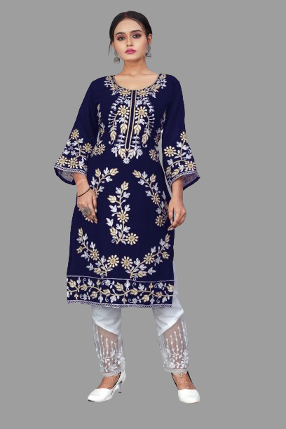SNIZVI | EMBROIDERY KURTA WITH PALAZZO