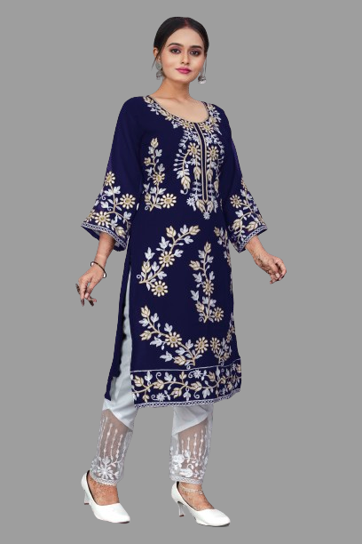 SNIZVI | EMBROIDERY KURTA WITH PALAZZO