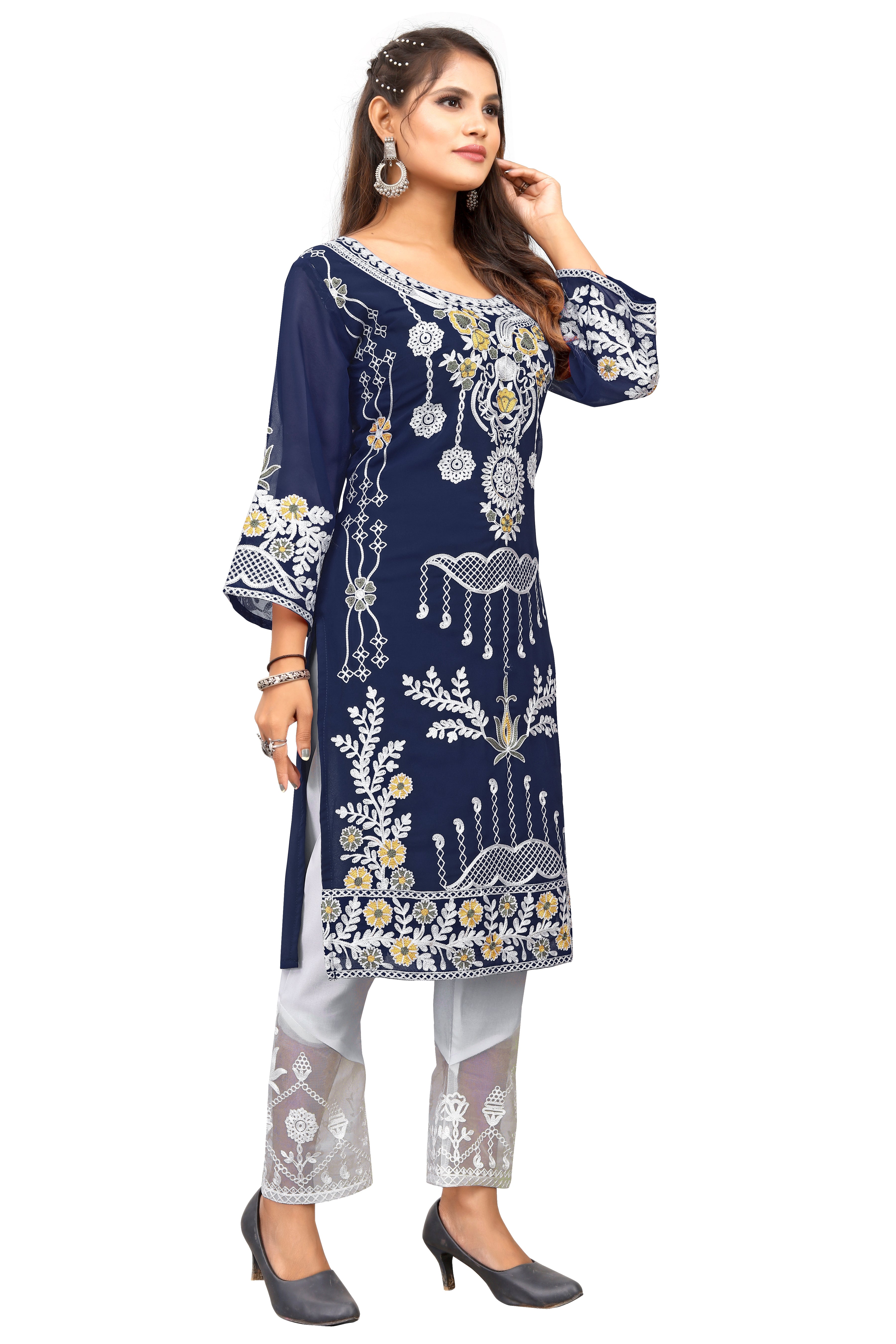 SNIZVI| FLORAL DESIGNER KURTA SETS
