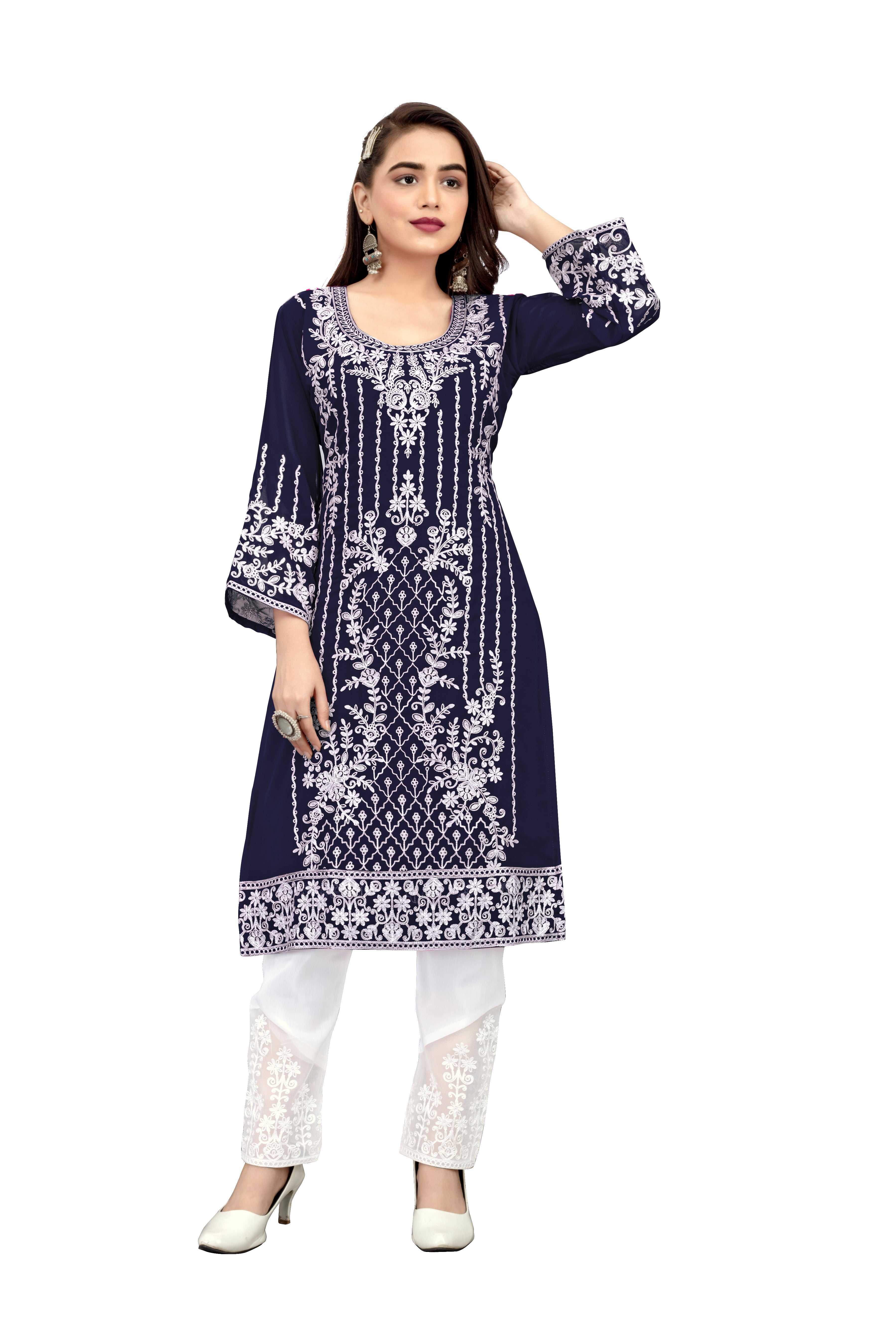 SNIZVI | GEORGETTE EMBROIDERY KURTA SETS