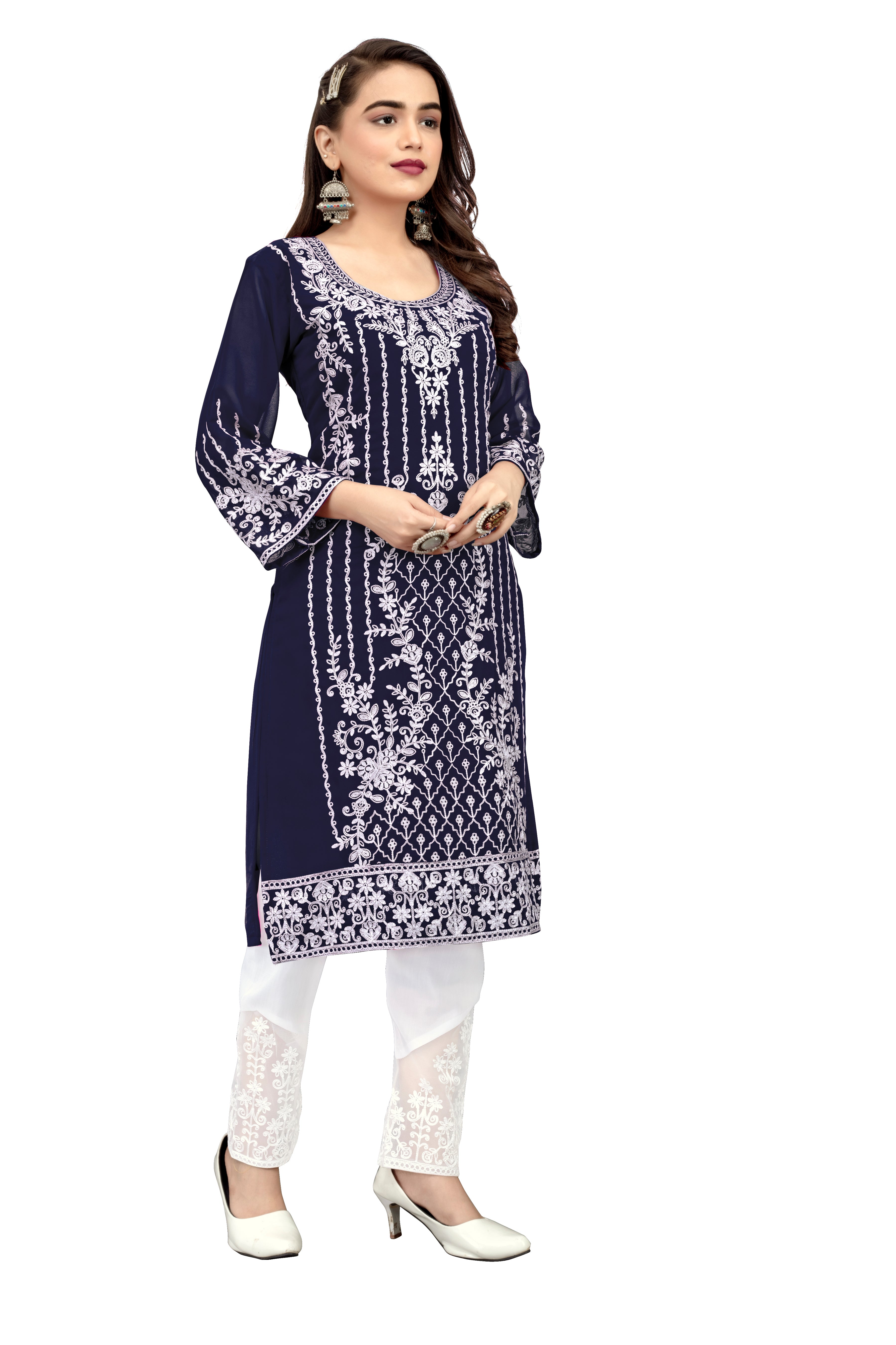 SNIZVI | GEORGETTE EMBROIDERY KURTA SETS
