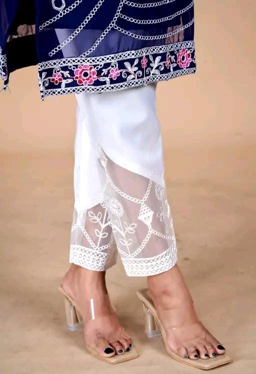 NEW DESIGNER FLORAL PRINT EMBROIDERY KURTA SETS