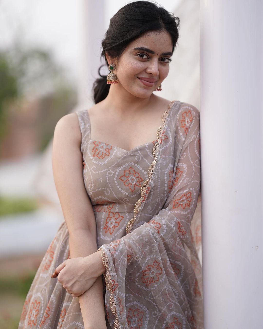 Alluring Faux Georgette Silk Digital Printed Anarkali Pant Suit