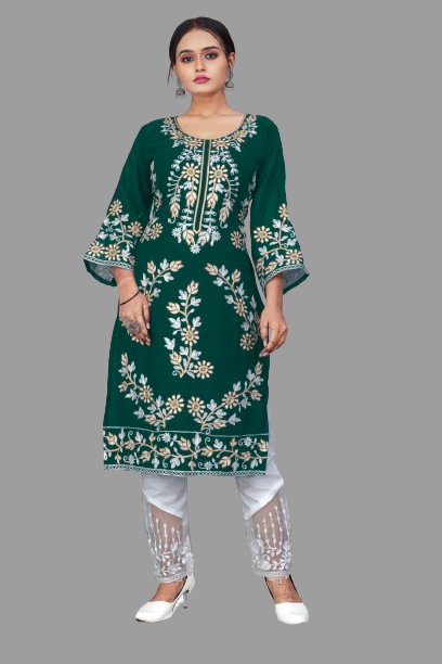 SNIZVI | EMBROIDERY KURTA WITH PALAZZO