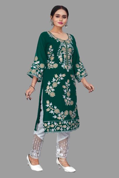 SNIZVI | EMBROIDERY KURTA WITH PALAZZO