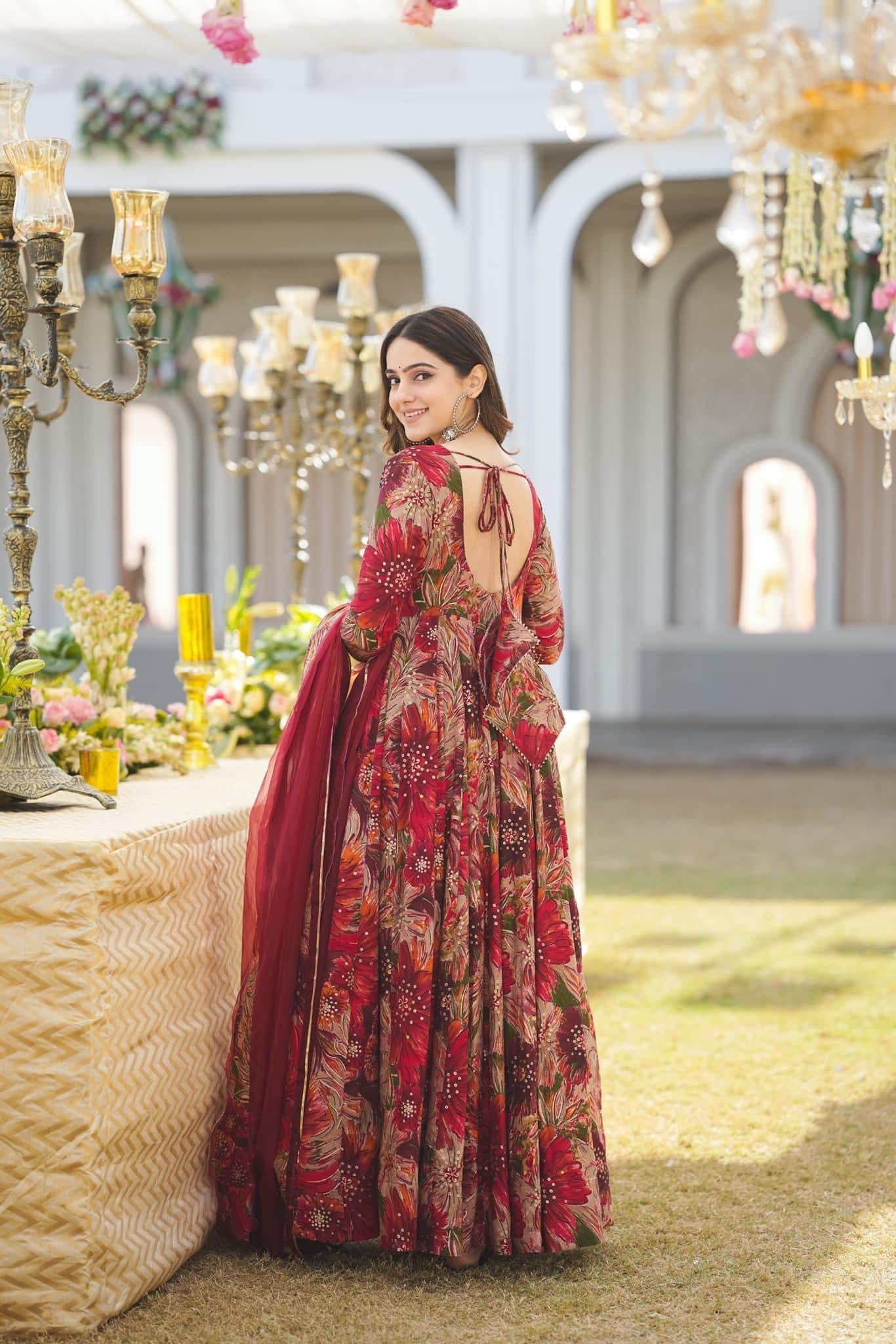 Salisha Premium Quality Maxi Anarkali Suit Set