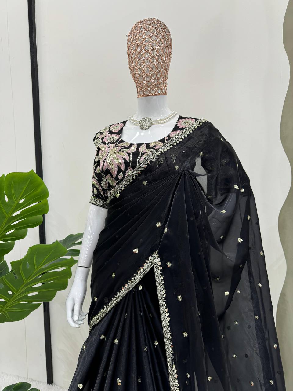 Beautiful Designer Saree On Jimmy Chu Febric and Different Colors
