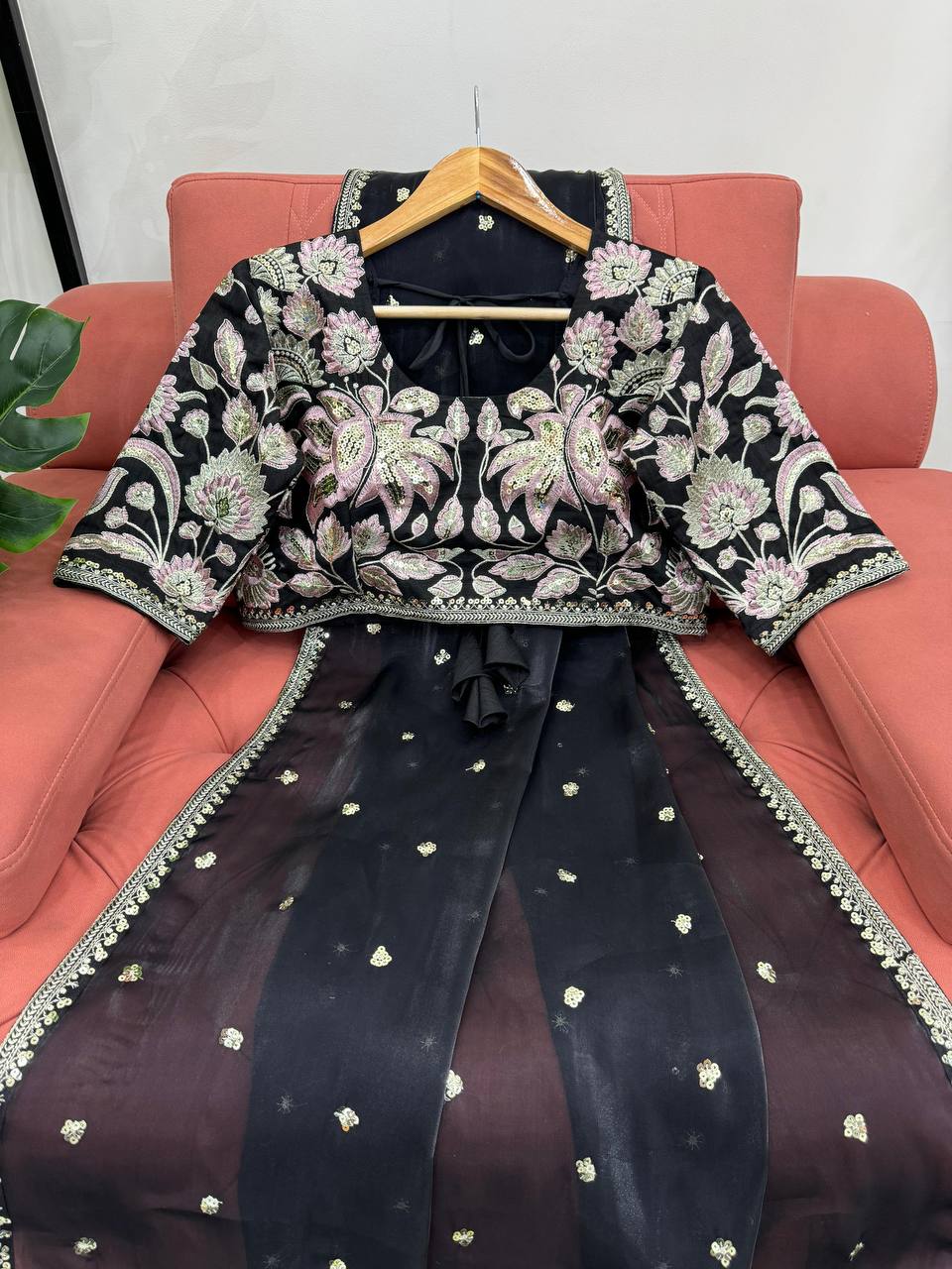 Beautiful Designer Saree On Jimmy Chu Febric and Different Colors