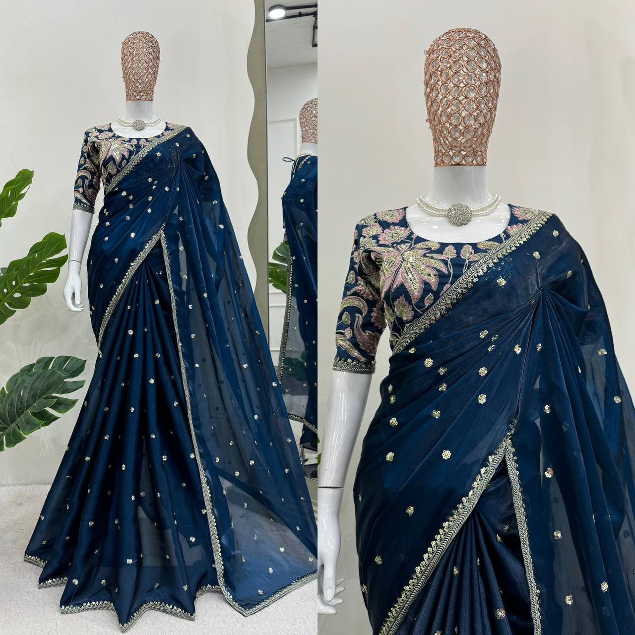 Beautiful Designer Saree On Jimmy Chu Febric and Different Colors