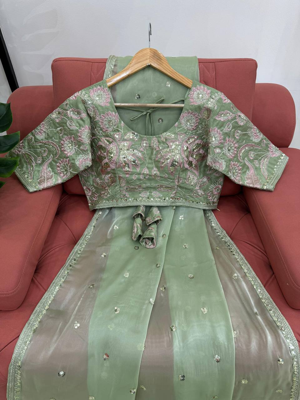 Beautiful Designer Saree On Jimmy Chu Febric and Different Colors