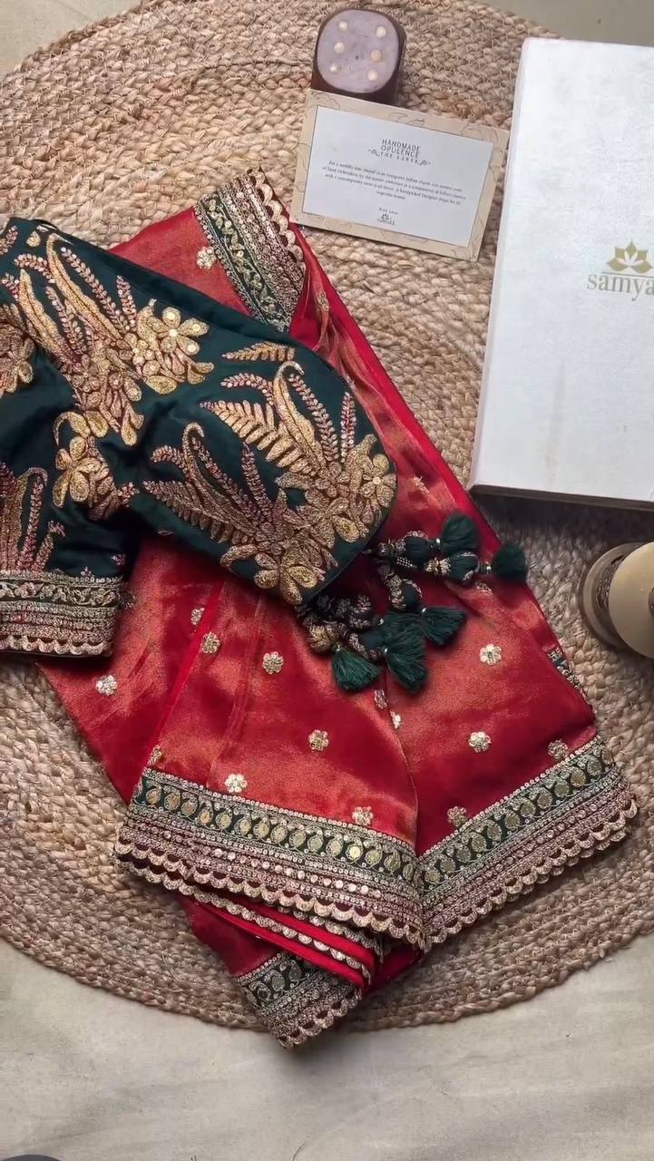 New Designer Jimmy Chu Mono Benglori Silk Saree