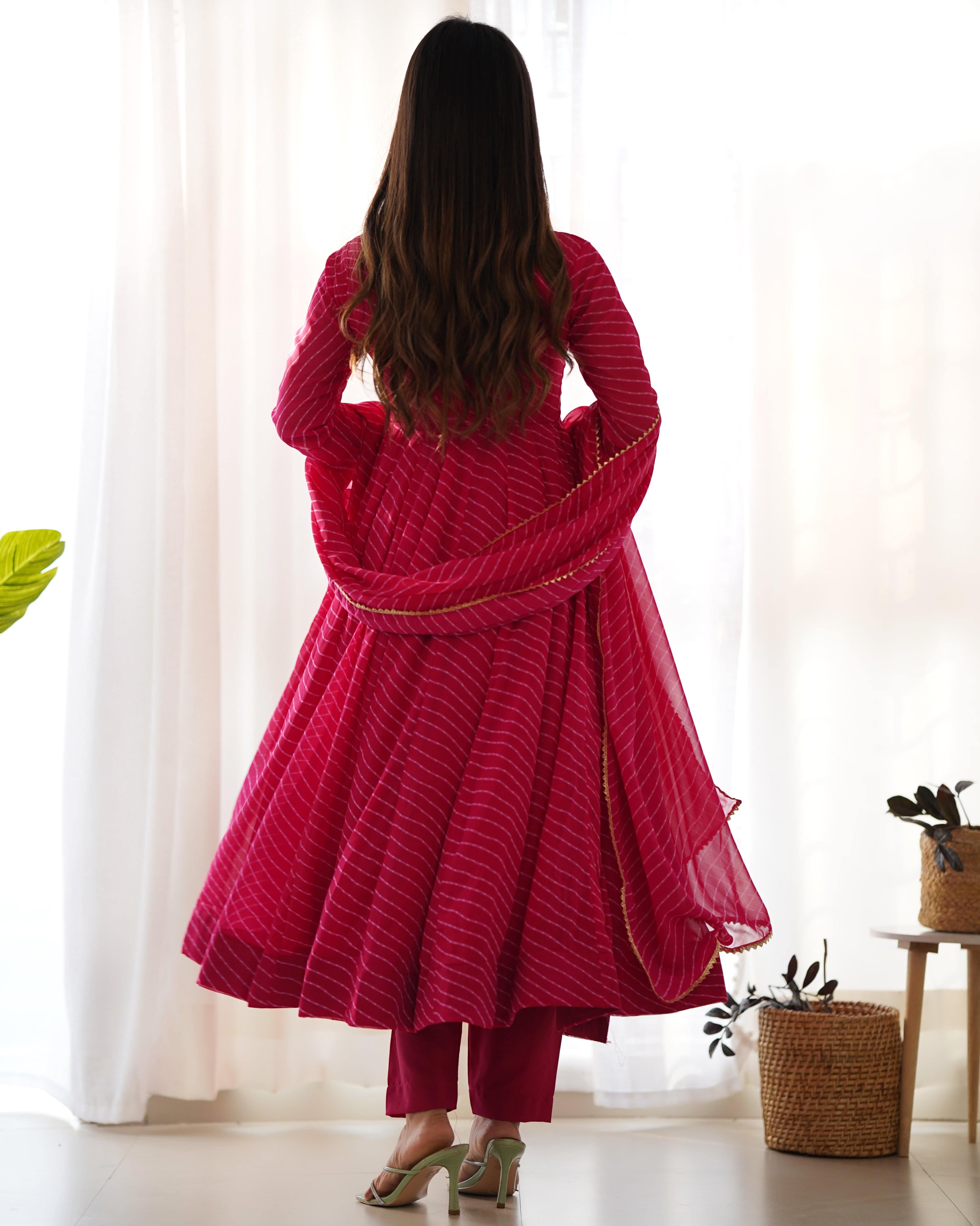 Splendid Faux Georgette Printed Fully Stitched Anarkali Pant Suit