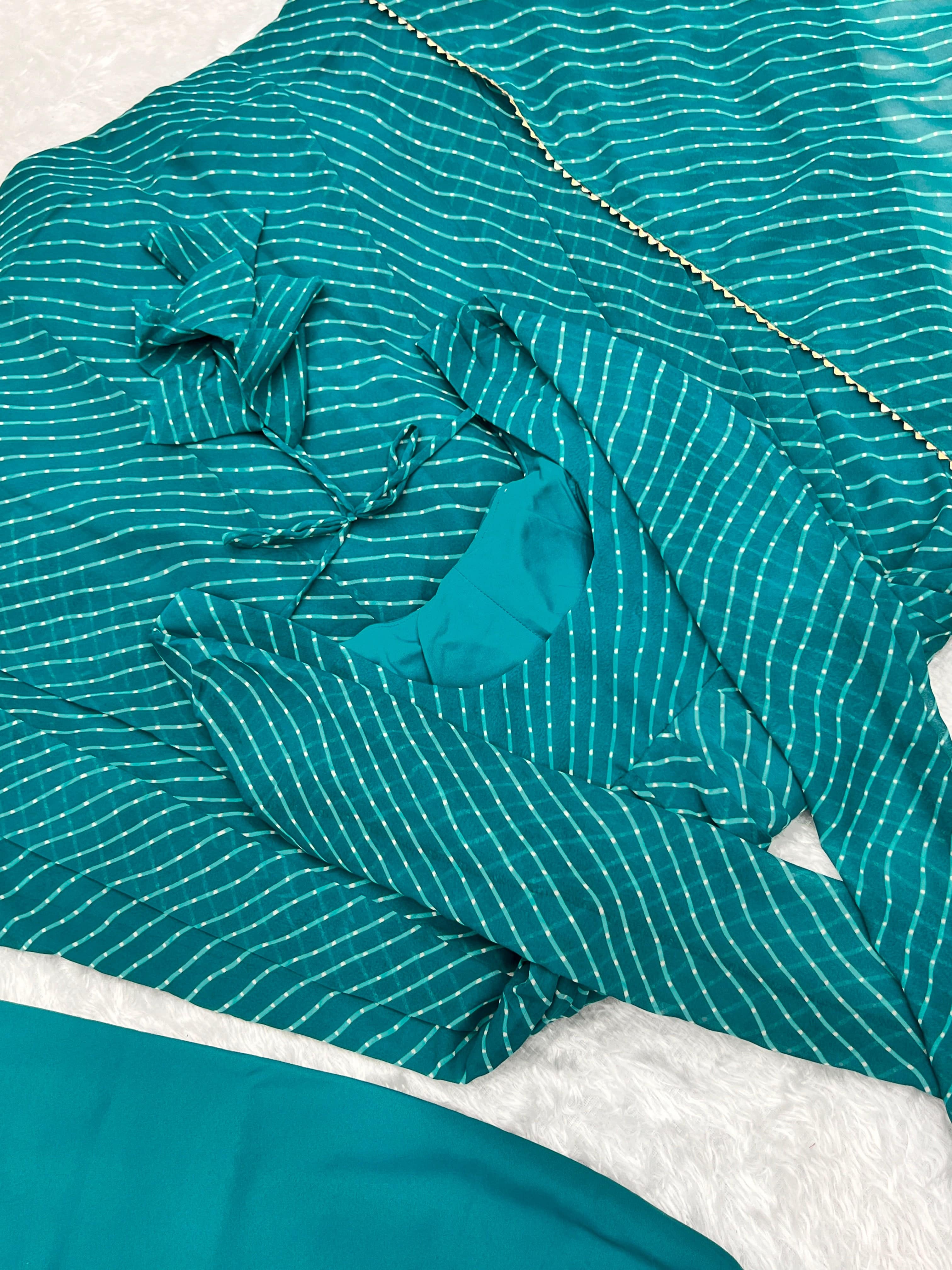 Splendid Faux Georgette Printed Fully Stitched Anarkali Pant Suit