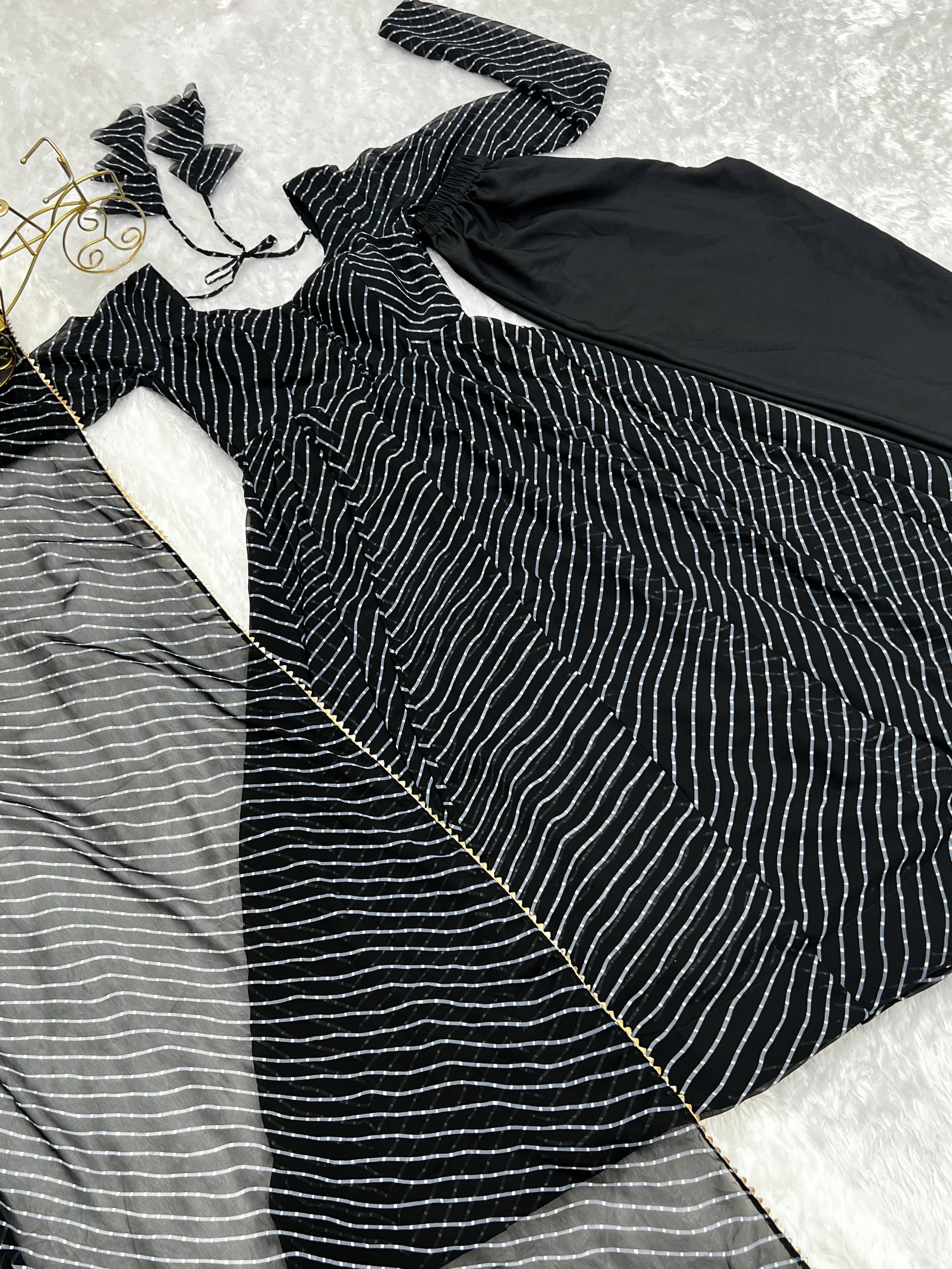 Splendid Faux Georgette Printed Fully Stitched Anarkali Pant Suit