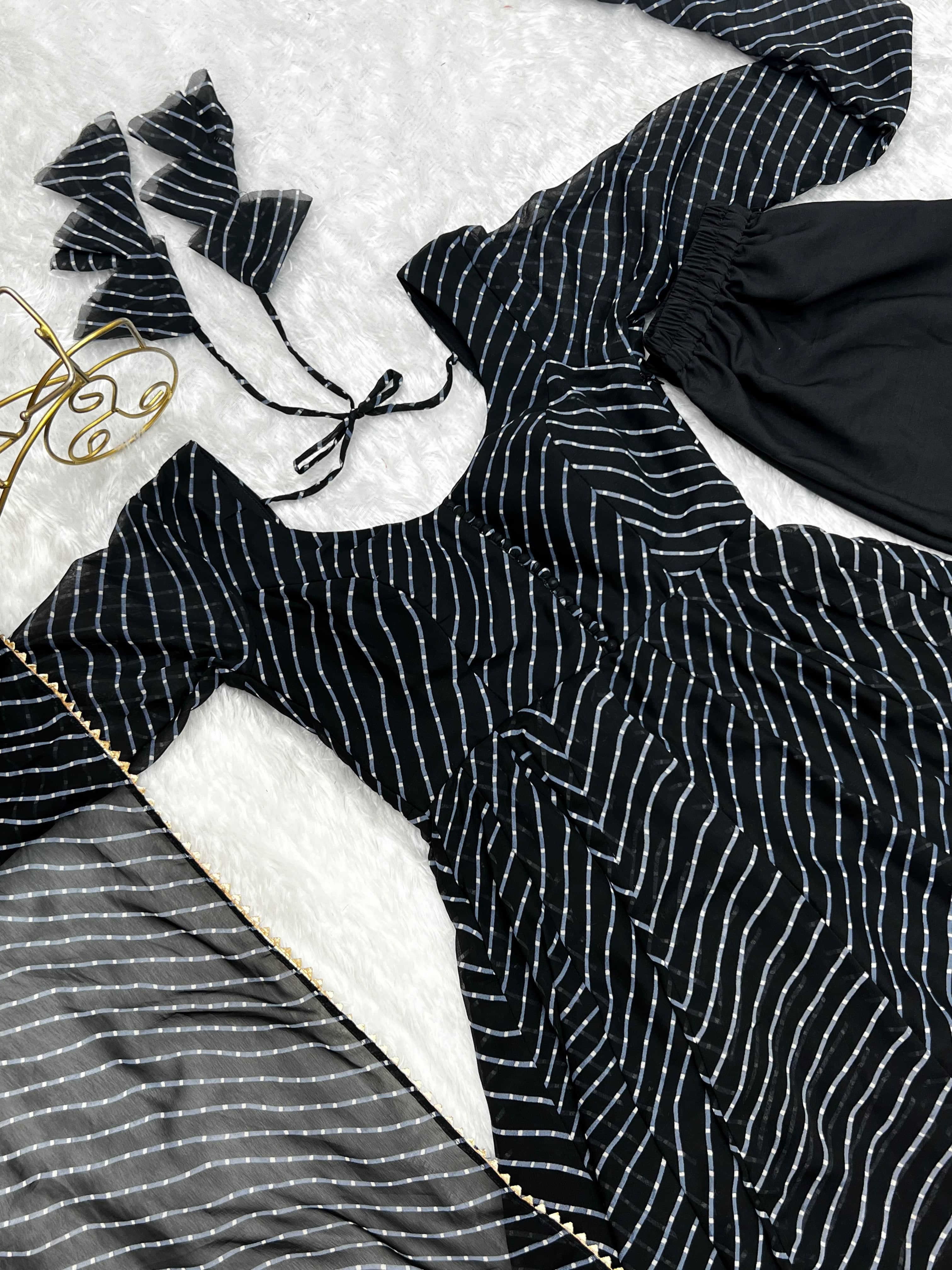 Splendid Faux Georgette Printed Fully Stitched Anarkali Pant Suit