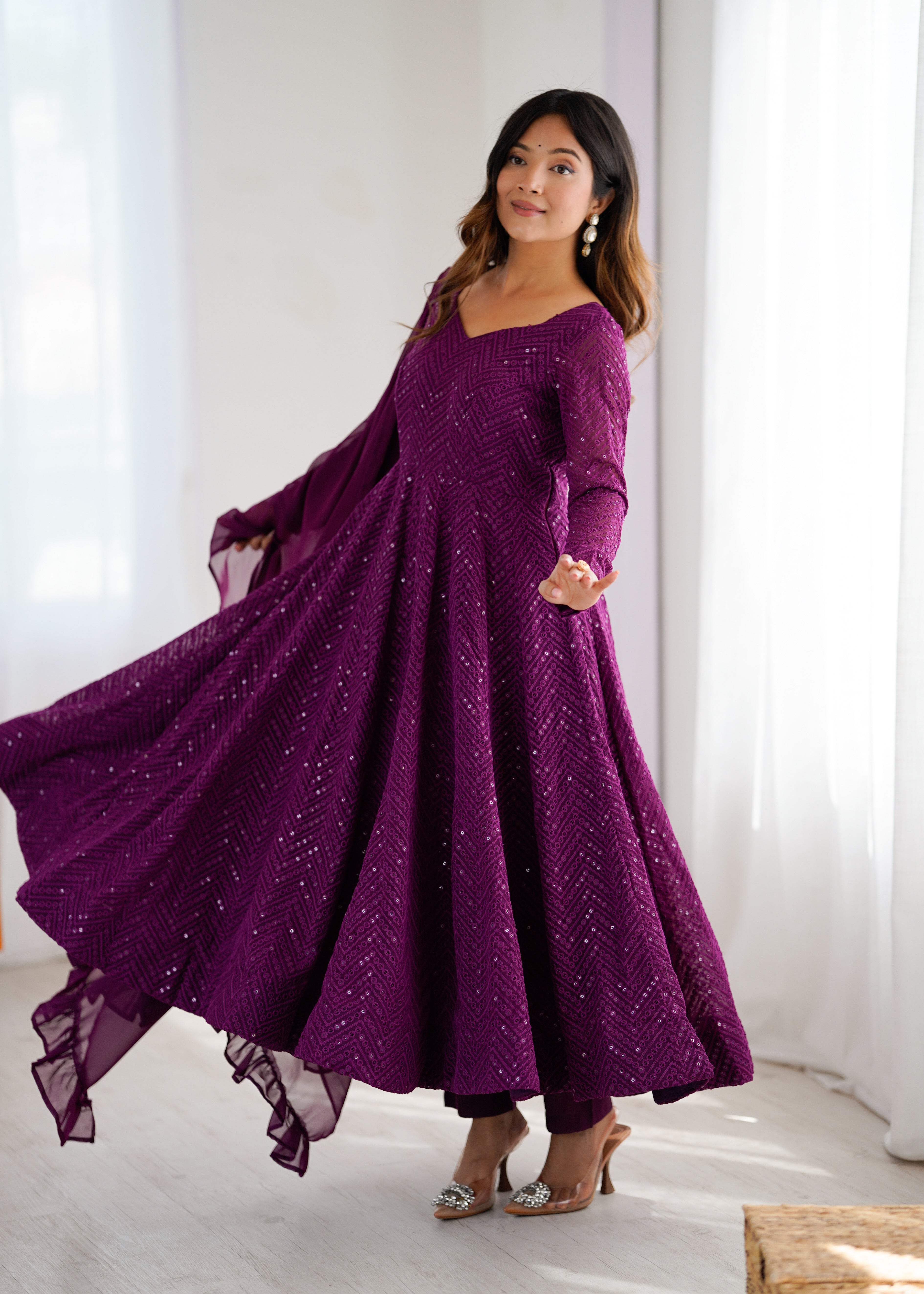 Saiyaara Premium Anarkali Suit Set
