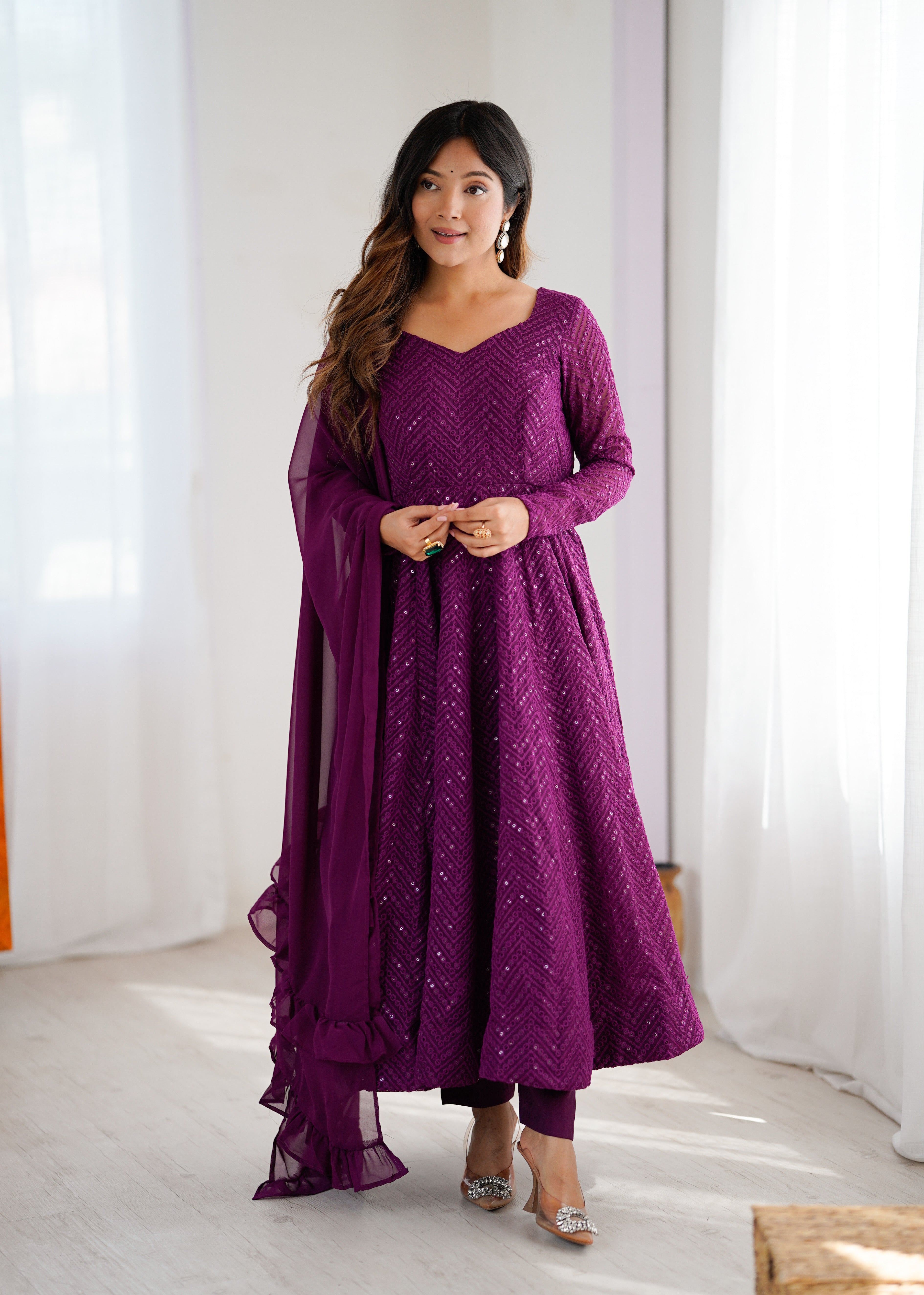 Saiyaara Premium Anarkali Suit Set
