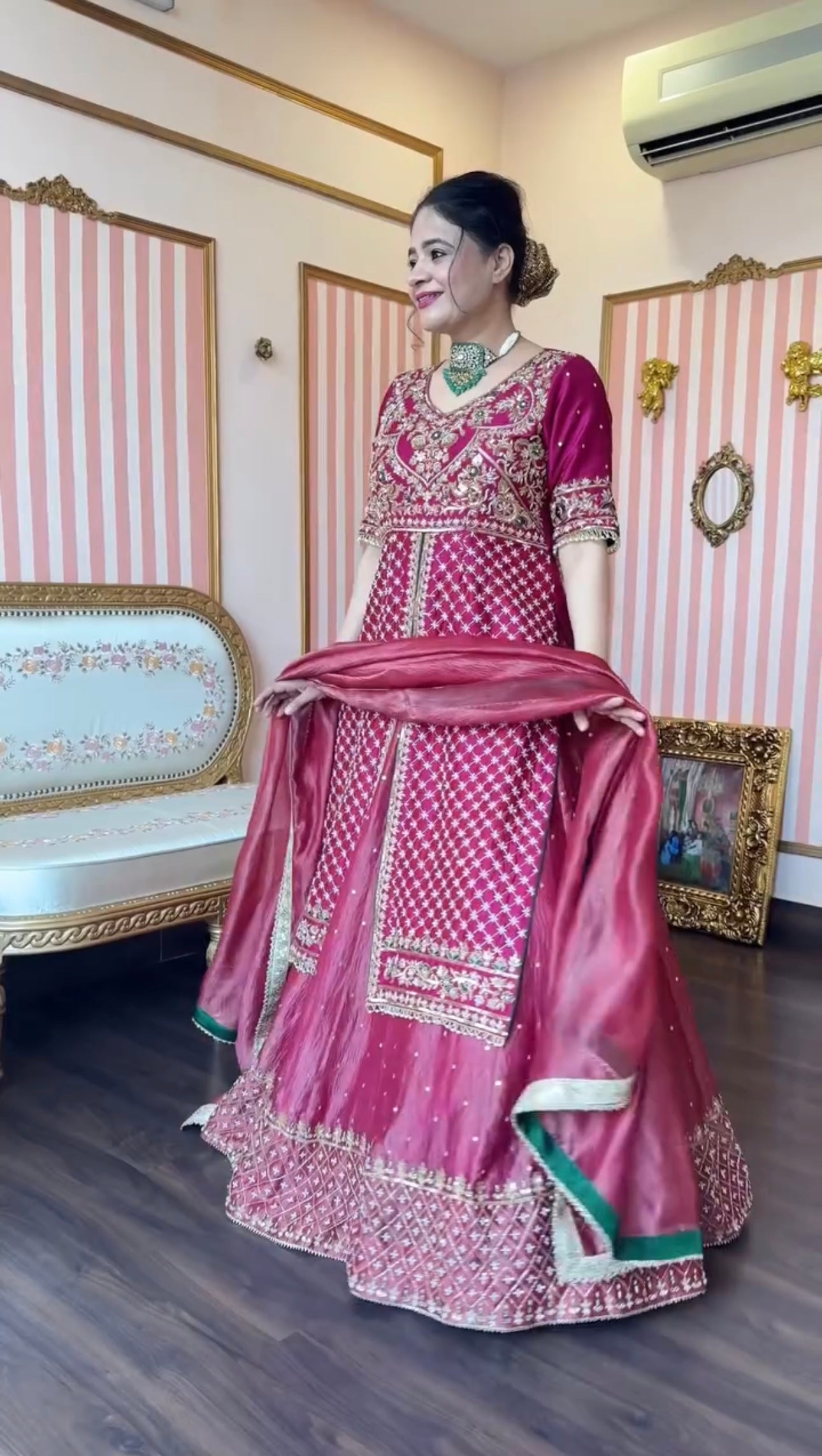 Shahi Gulzar Heavy Embroidered Lehenga Suit Set
