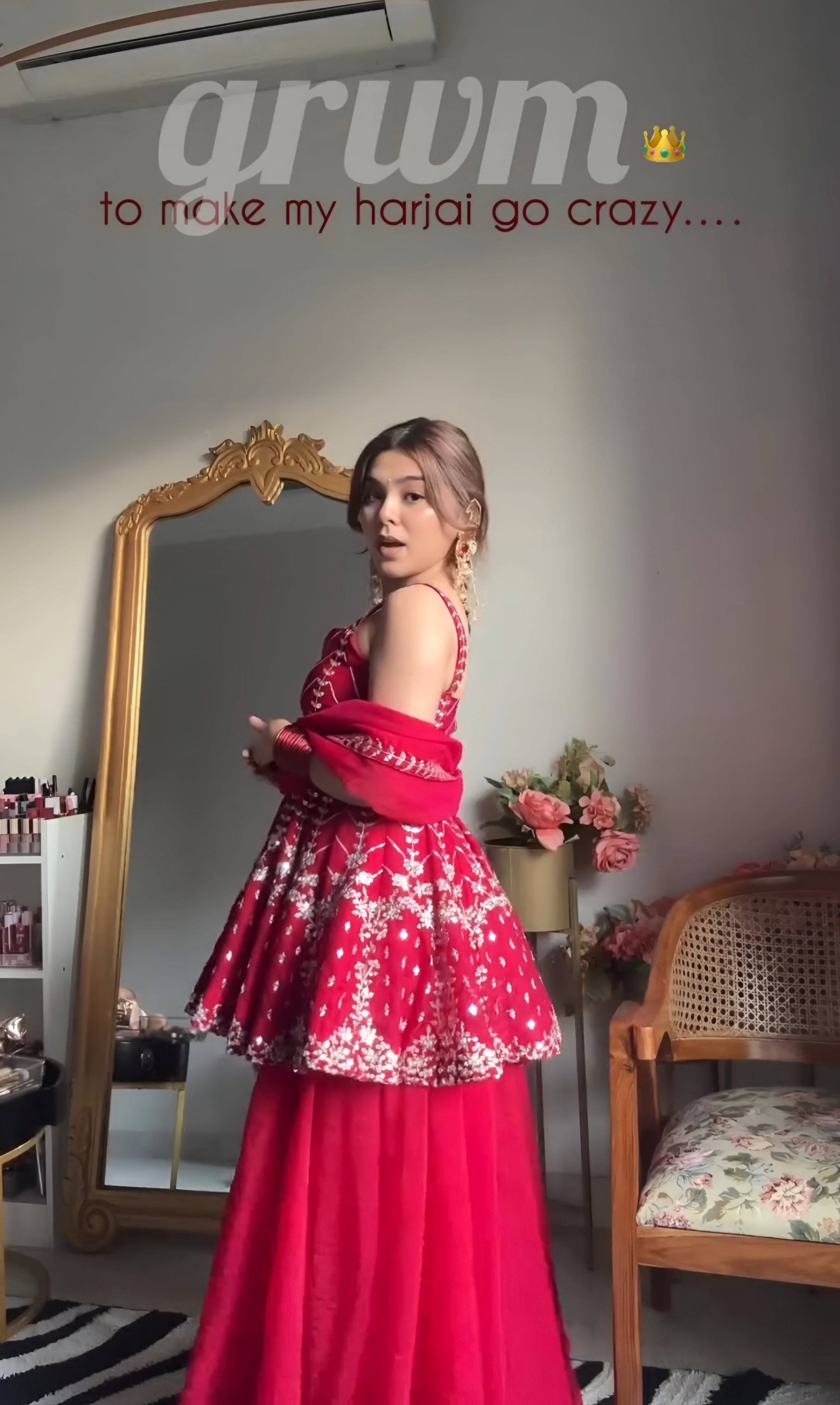 Neha s Pink Slit Sharara Suit Set