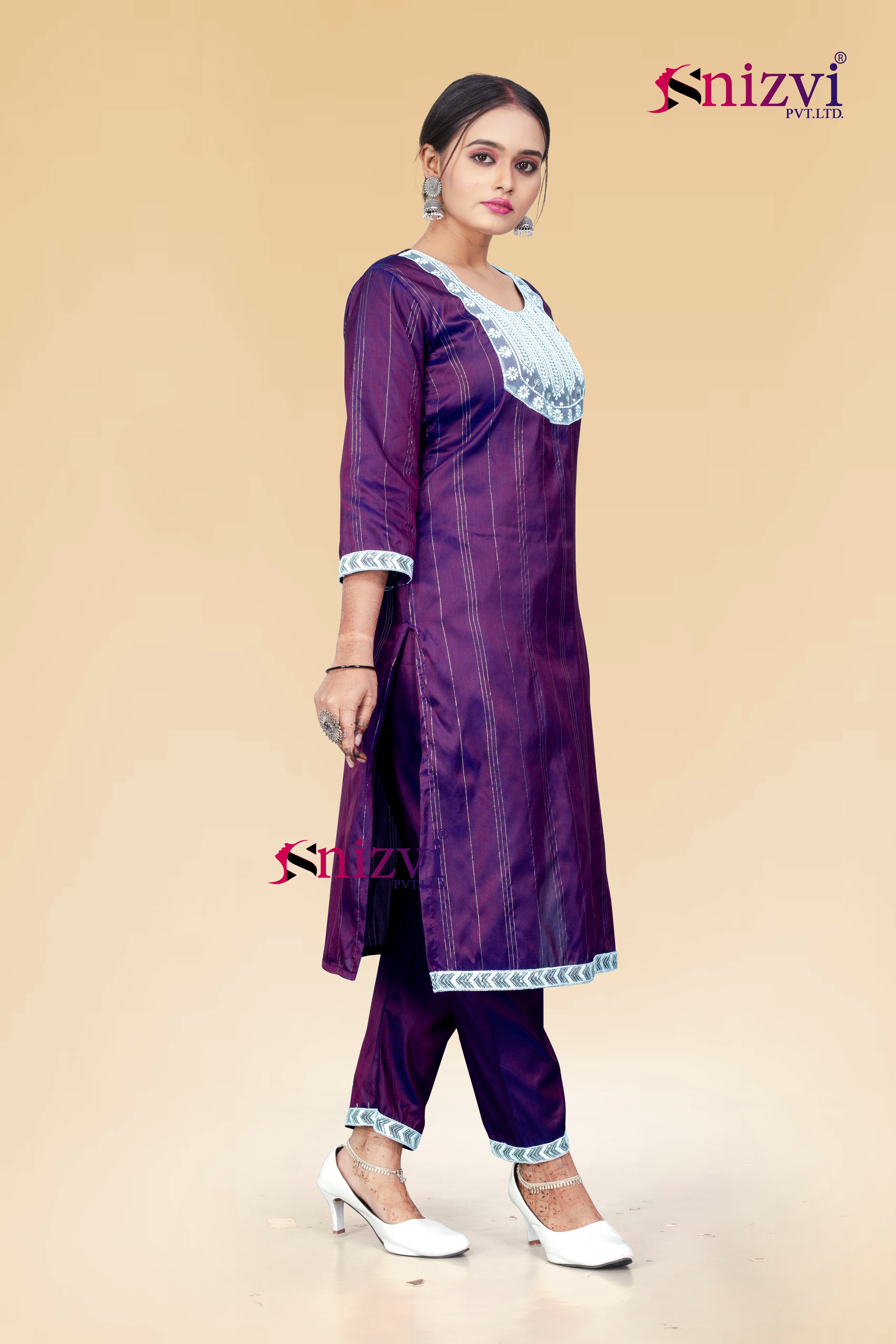 SNIZVI | ART SILK KURTA PAIR