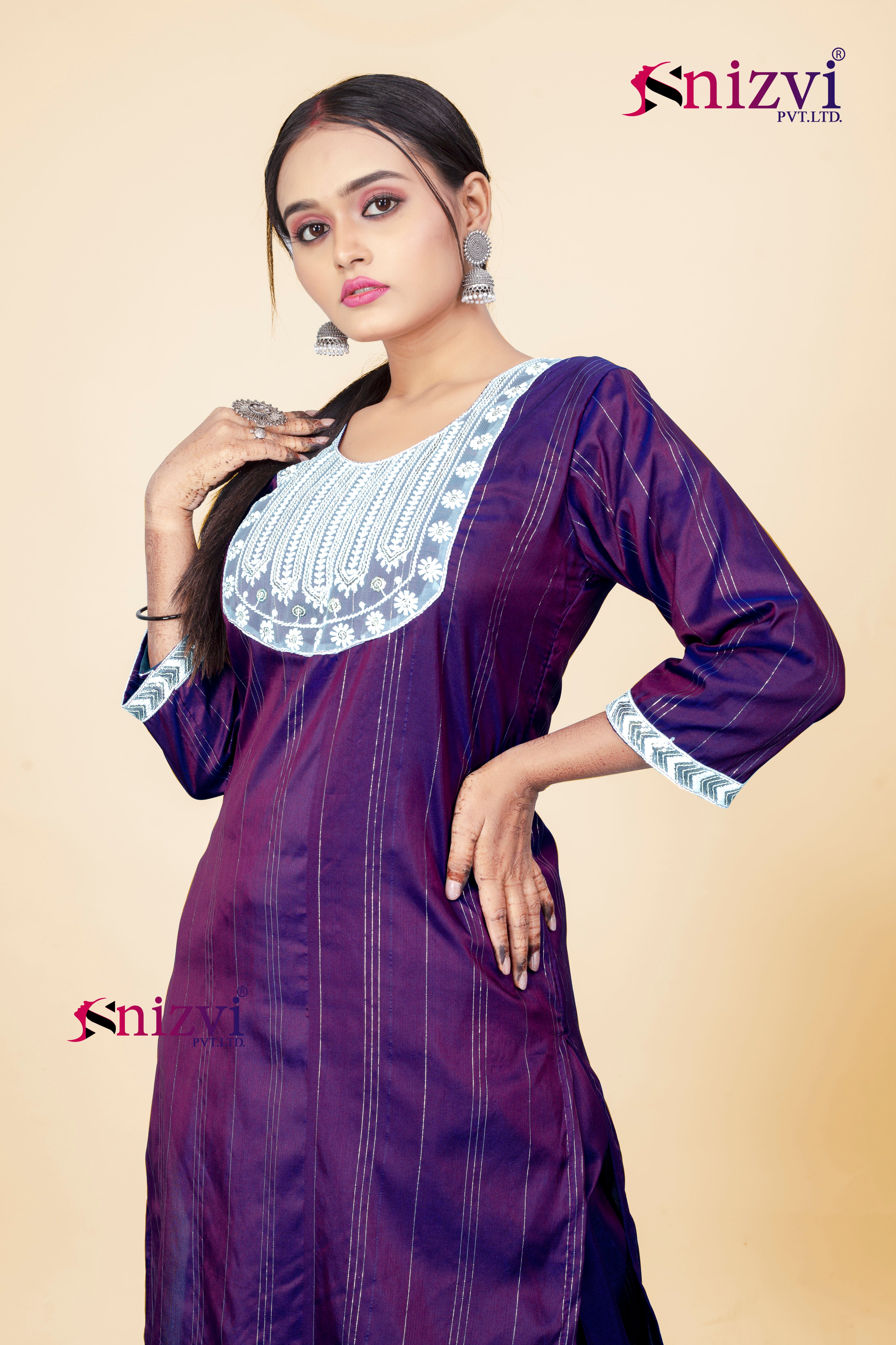 SNIZVI | ART SILK KURTA PAIR