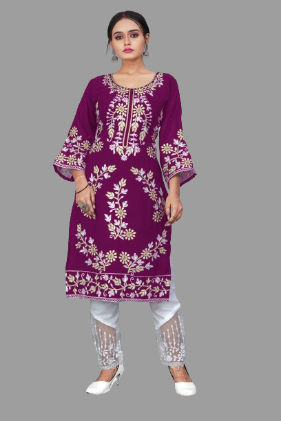 SNIZVI | EMBROIDERY KURTA WITH PALAZZO