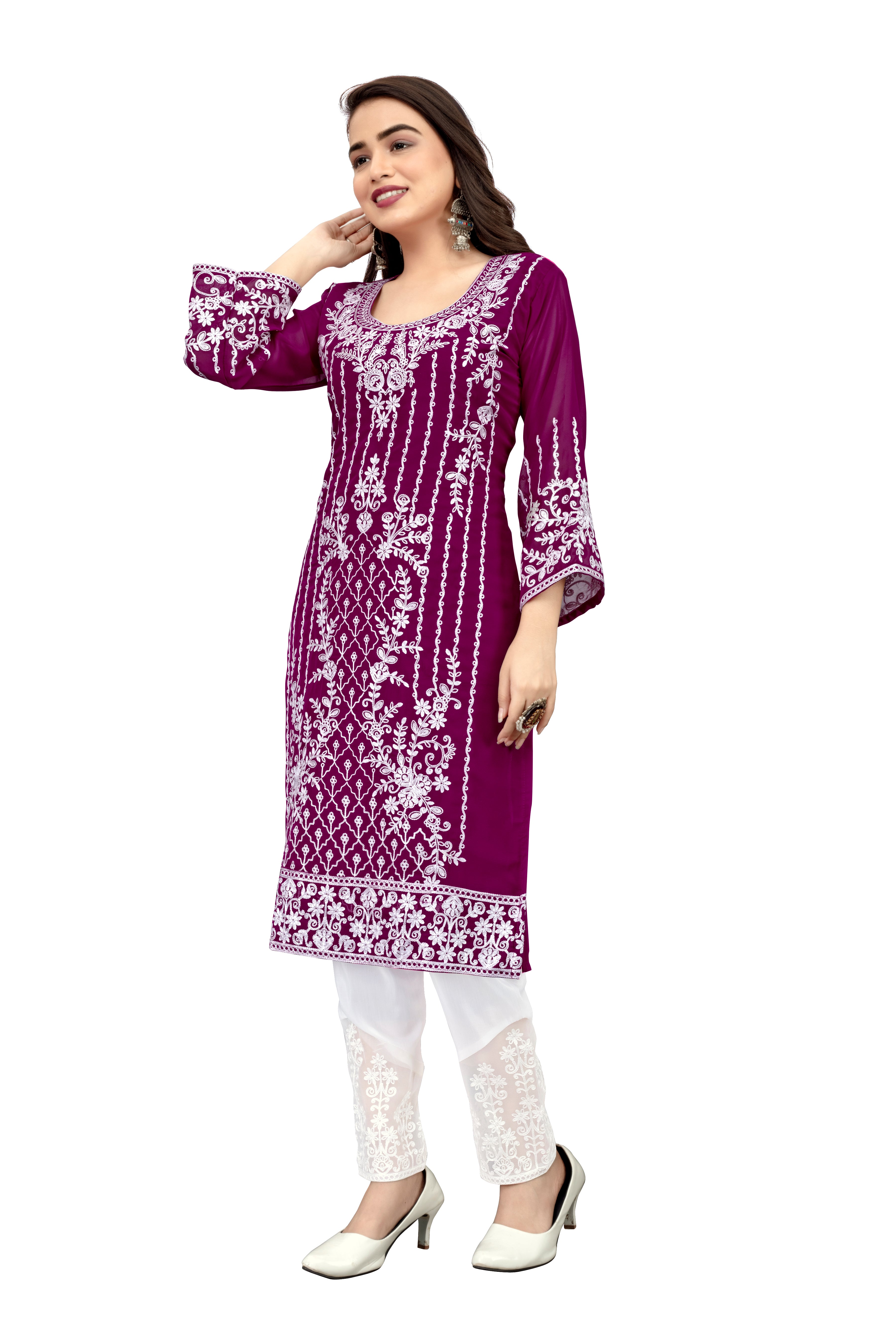 SNIZVI | GEORGETTE EMBROIDERY KURTA SETS