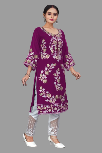 SNIZVI | EMBROIDERY KURTA WITH PALAZZO