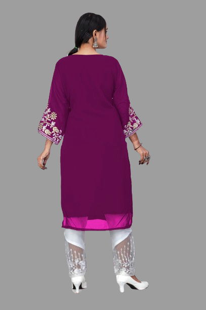 SNIZVI | EMBROIDERY KURTA WITH PALAZZO