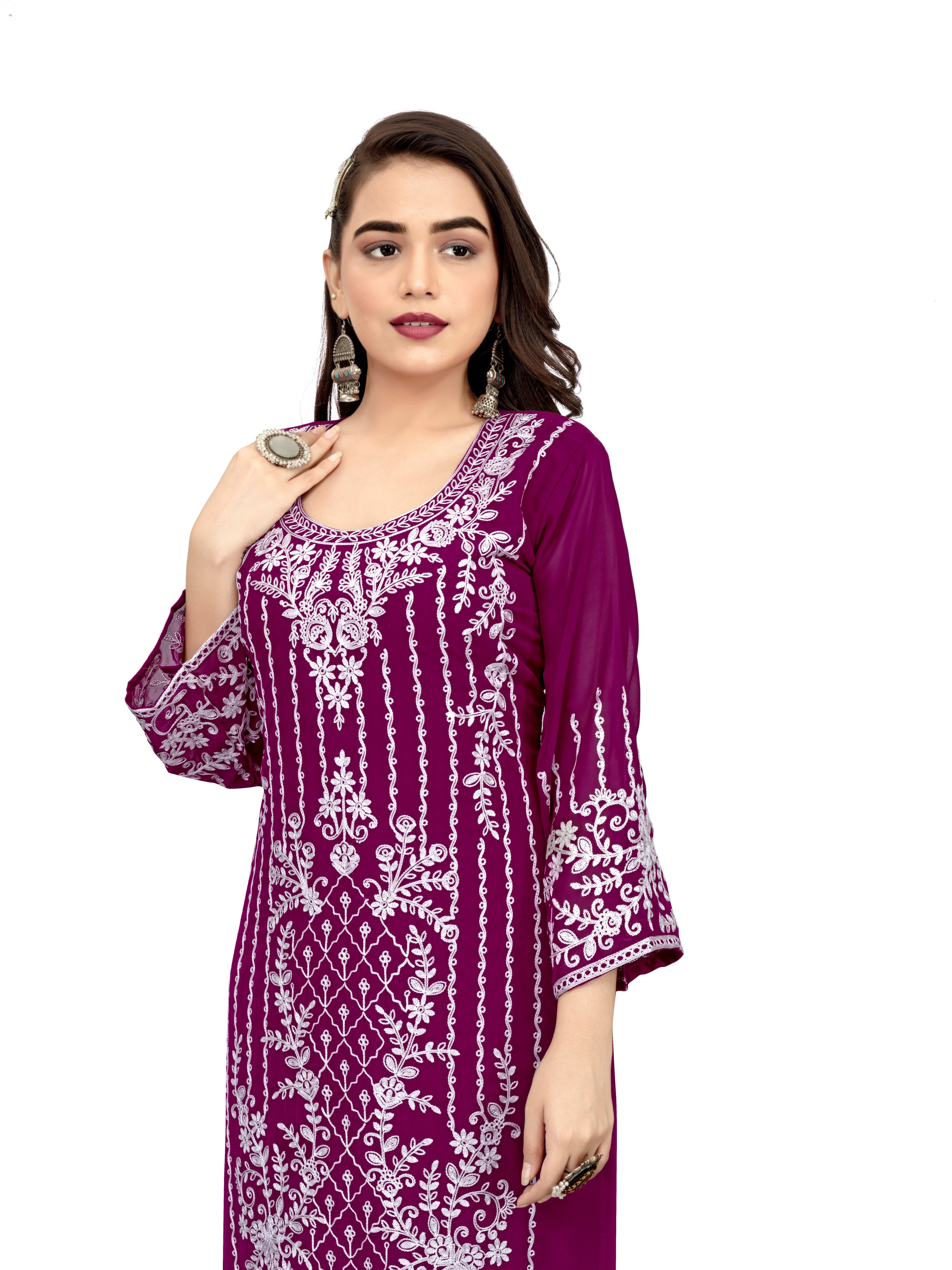 SNIZVI | GEORGETTE EMBROIDERY KURTA SETS