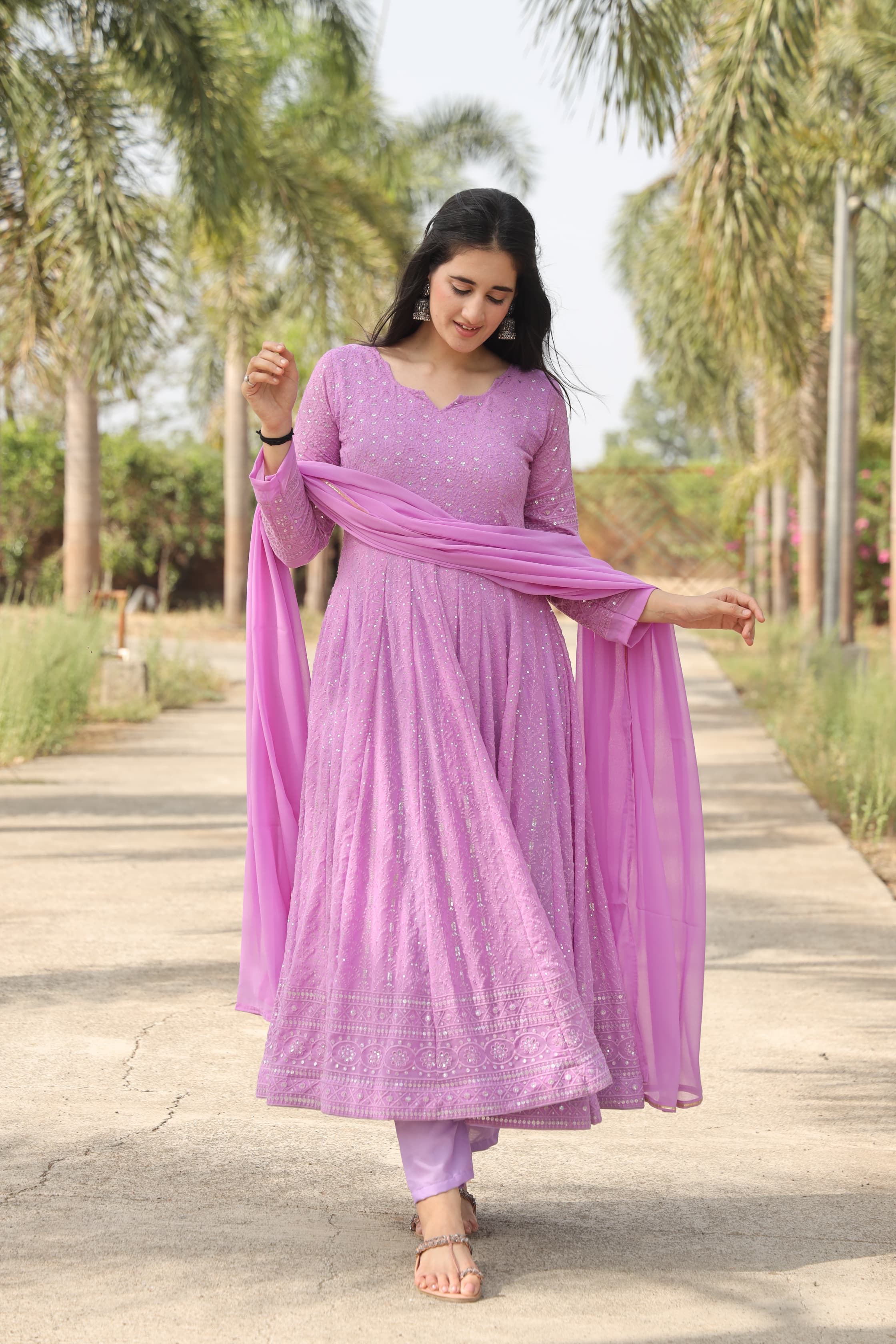 Aadhya's Purple Suit