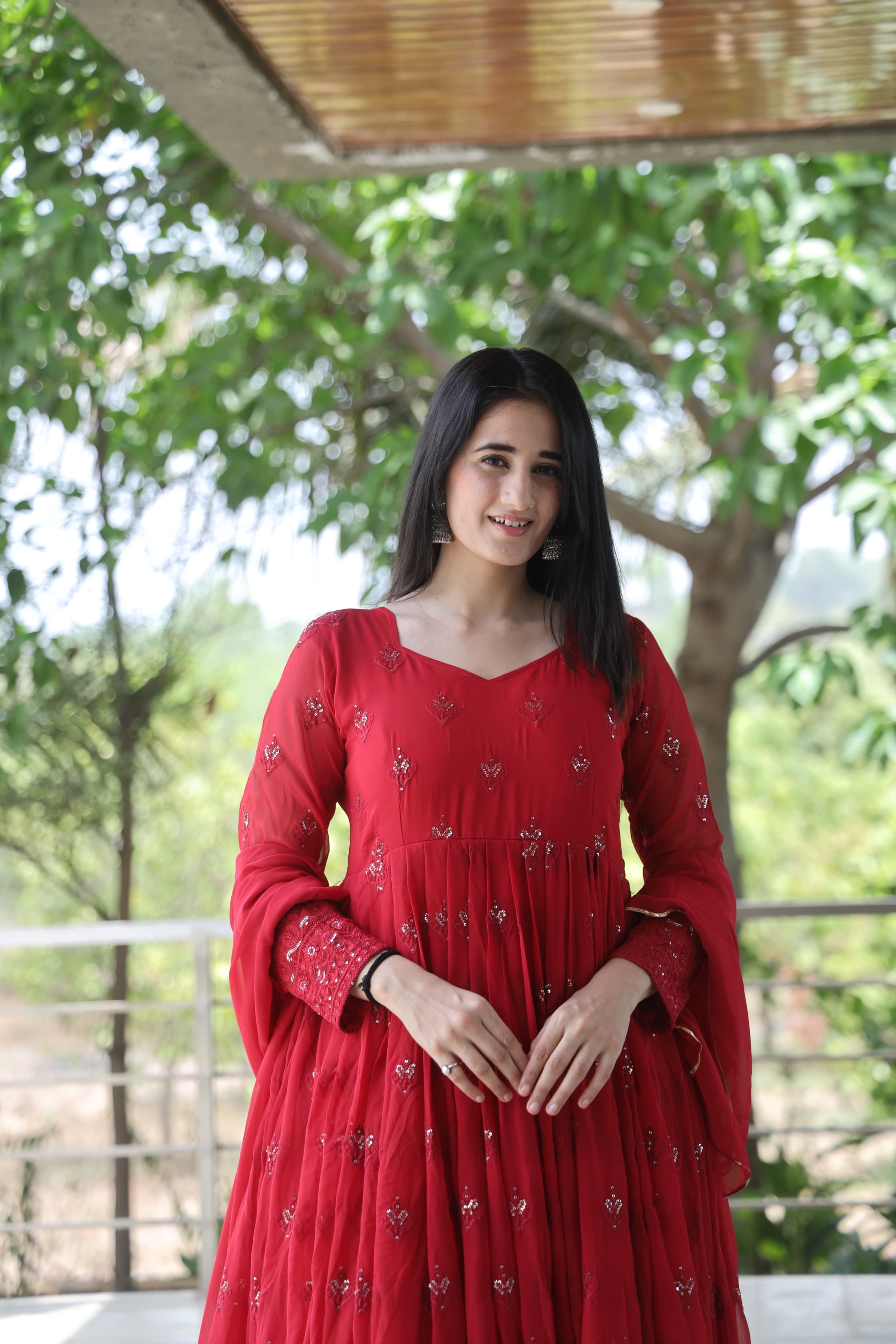 Maroon Premium Quality  Anarkali Suit Set