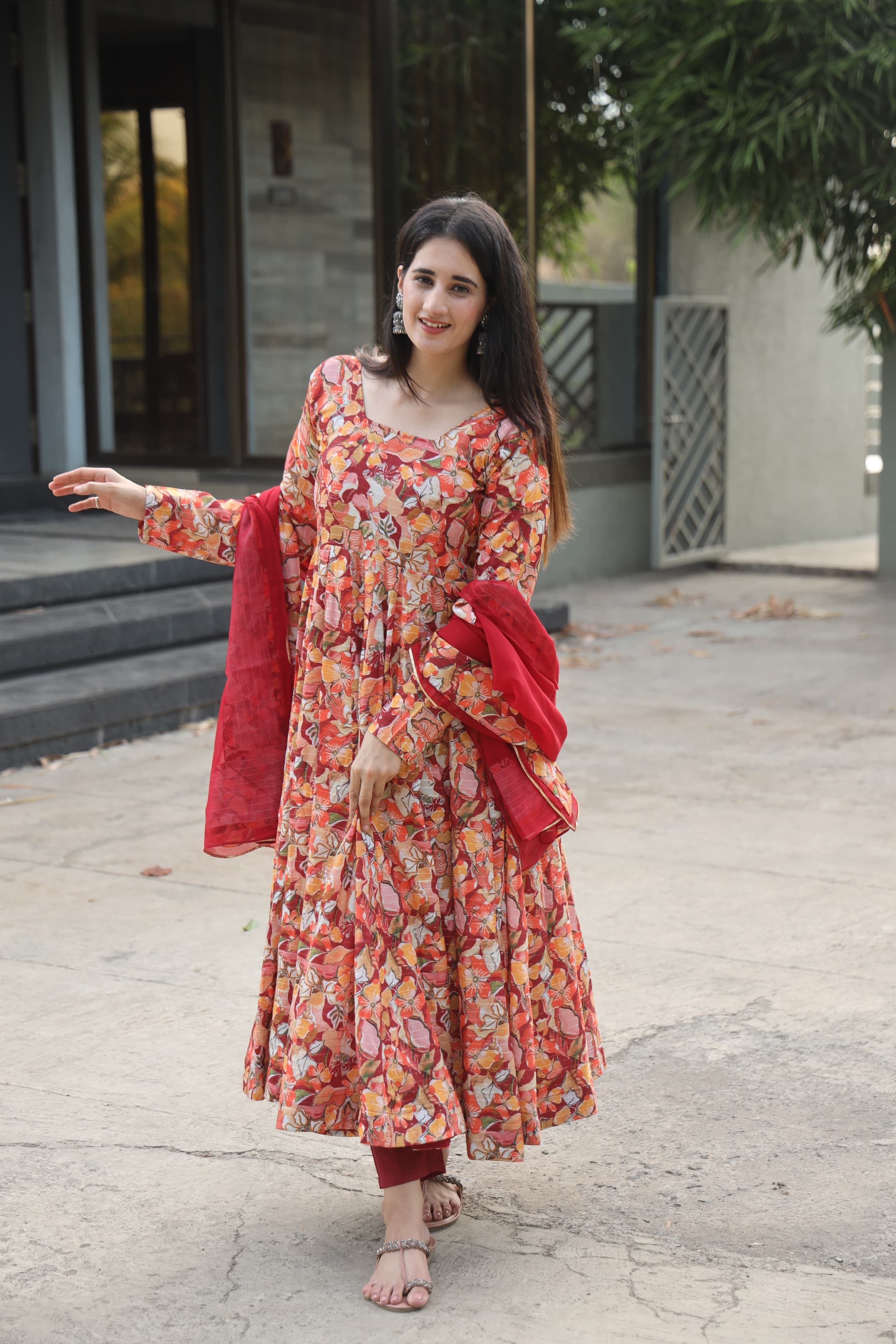 Charmi's Multi Coloured Anarkali Suit