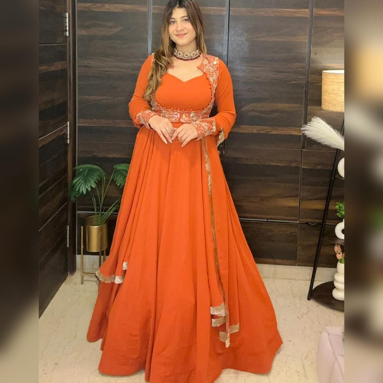 Premium Quality Heavy Traditional Koti Anarkali Suit Set