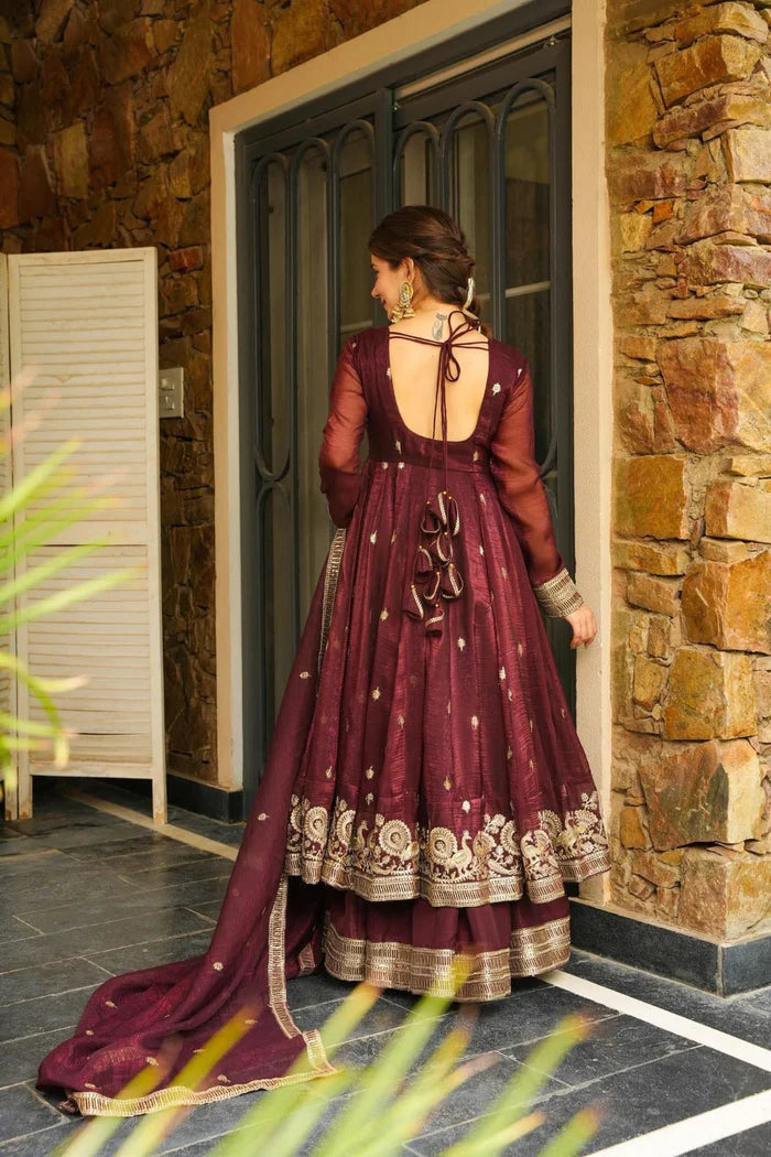 Devine Pure Rangoli Silk Anarkali Suit Set