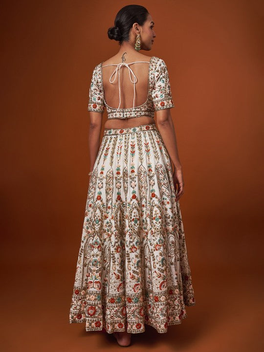 Embroidered Ready to Wear Lehenga & Blouse With Dupatta