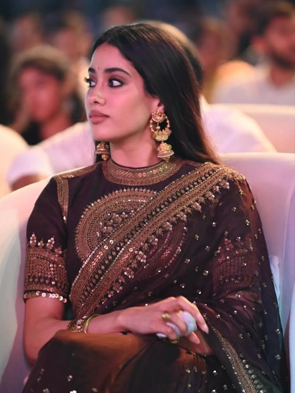 Tibby Silk Saree with Sequin Blouse