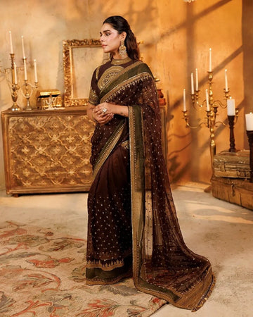 Tibby Silk Saree with Sequin Blouse