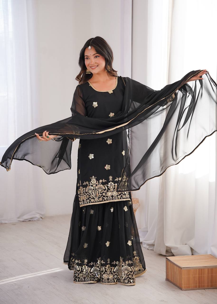 Priya's Designer Sequin Sharara Set
