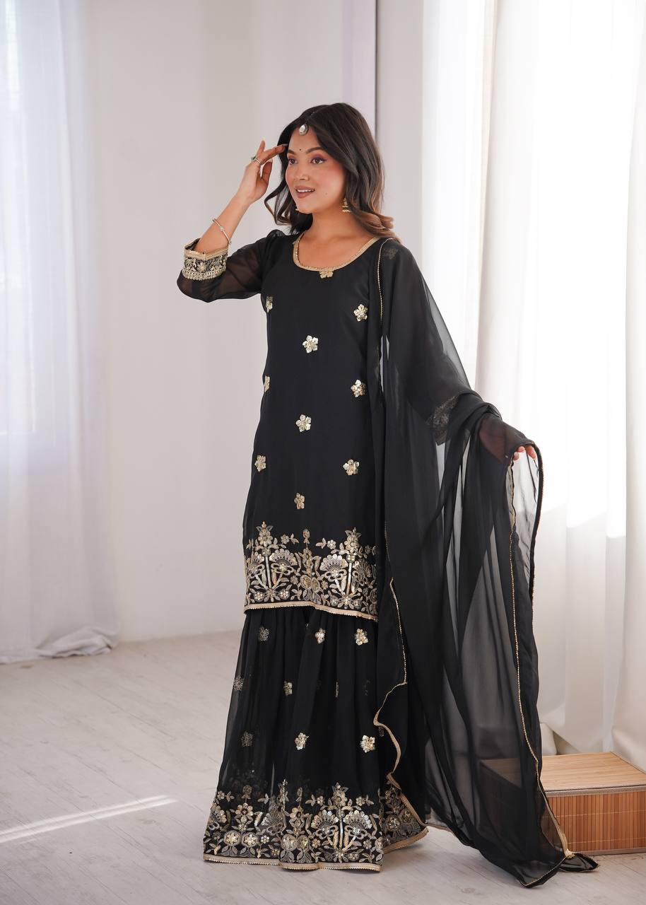 Priya's Designer Sequin Sharara Set
