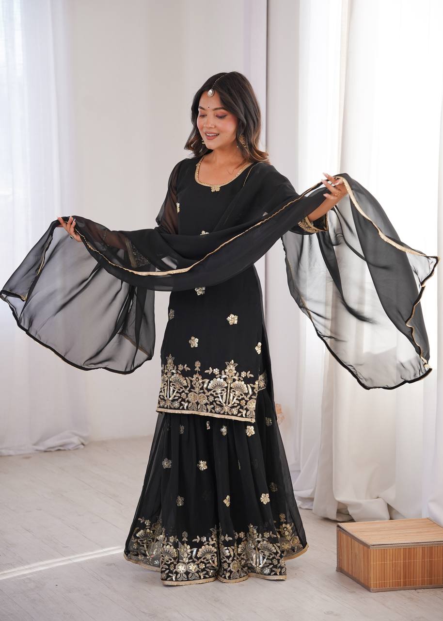 Priya's Designer Sequin Sharara Set